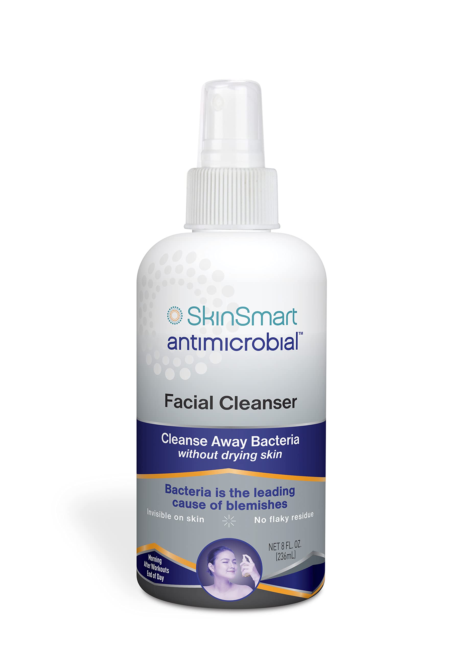 Hypochlorous Acid Facial Cleanser Spray for Acne Relief — gentle post-workout facial spray that targets acne-causing bacteria without over-drying, spray and air dry no scrubbing required