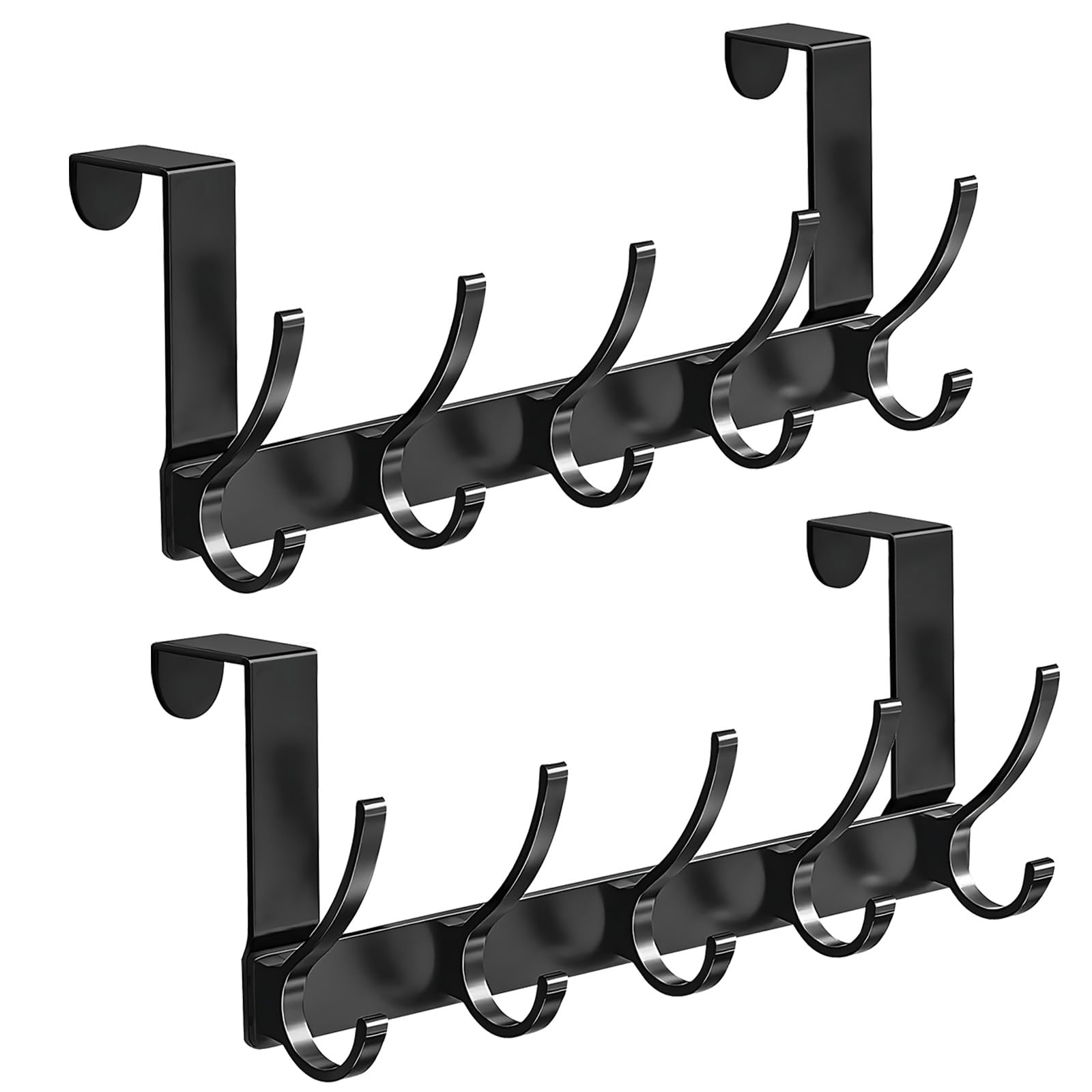 10 Hooks, No Drilling, No Damage: Meff-Mluk 2-Pack Over Door Stainless Steel Hanger at £27.22