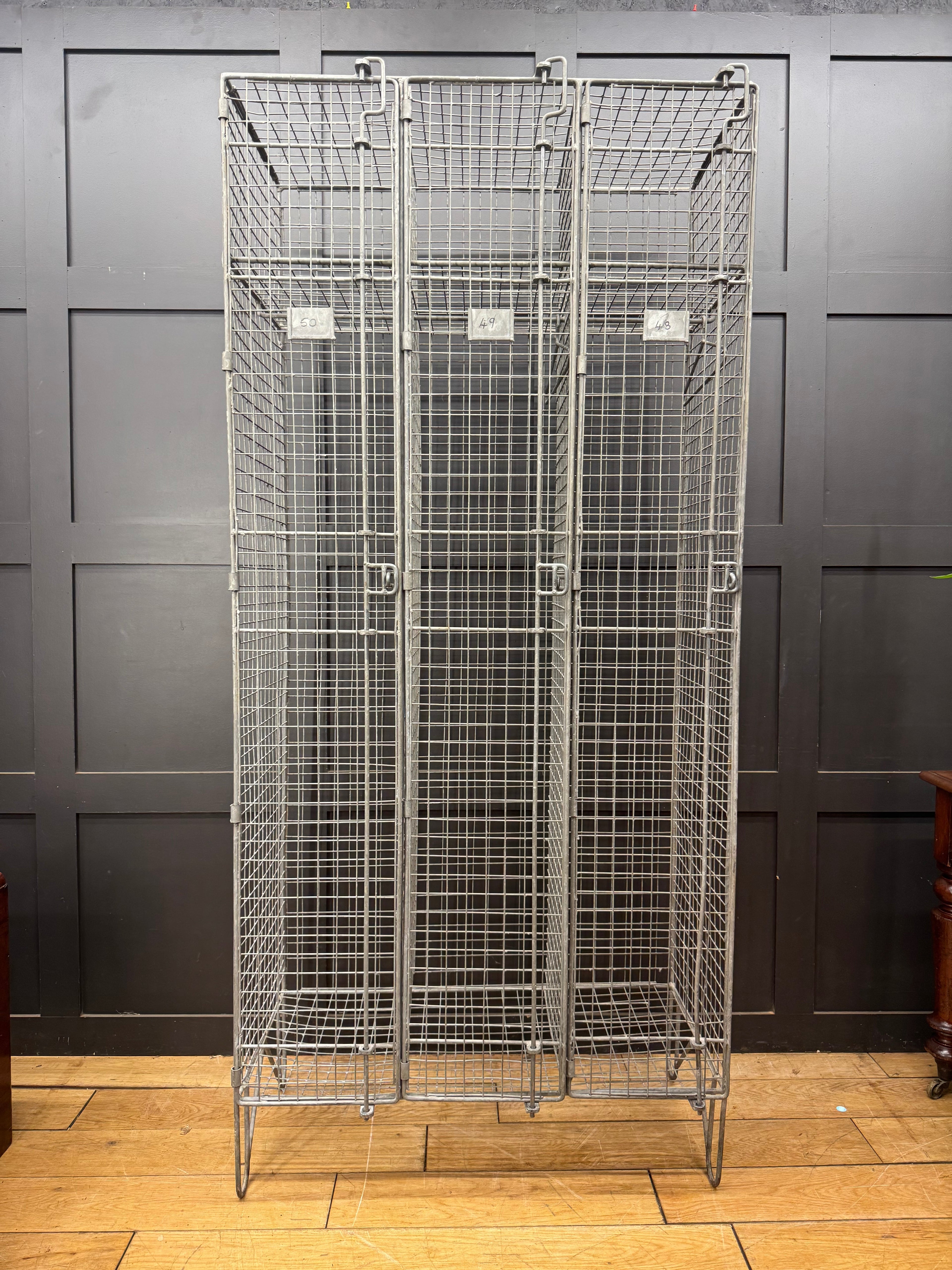 Industrial Vintage Wire Mesh Locker Cabinet – The Statement Storage Piece That Can’t Be Replicated