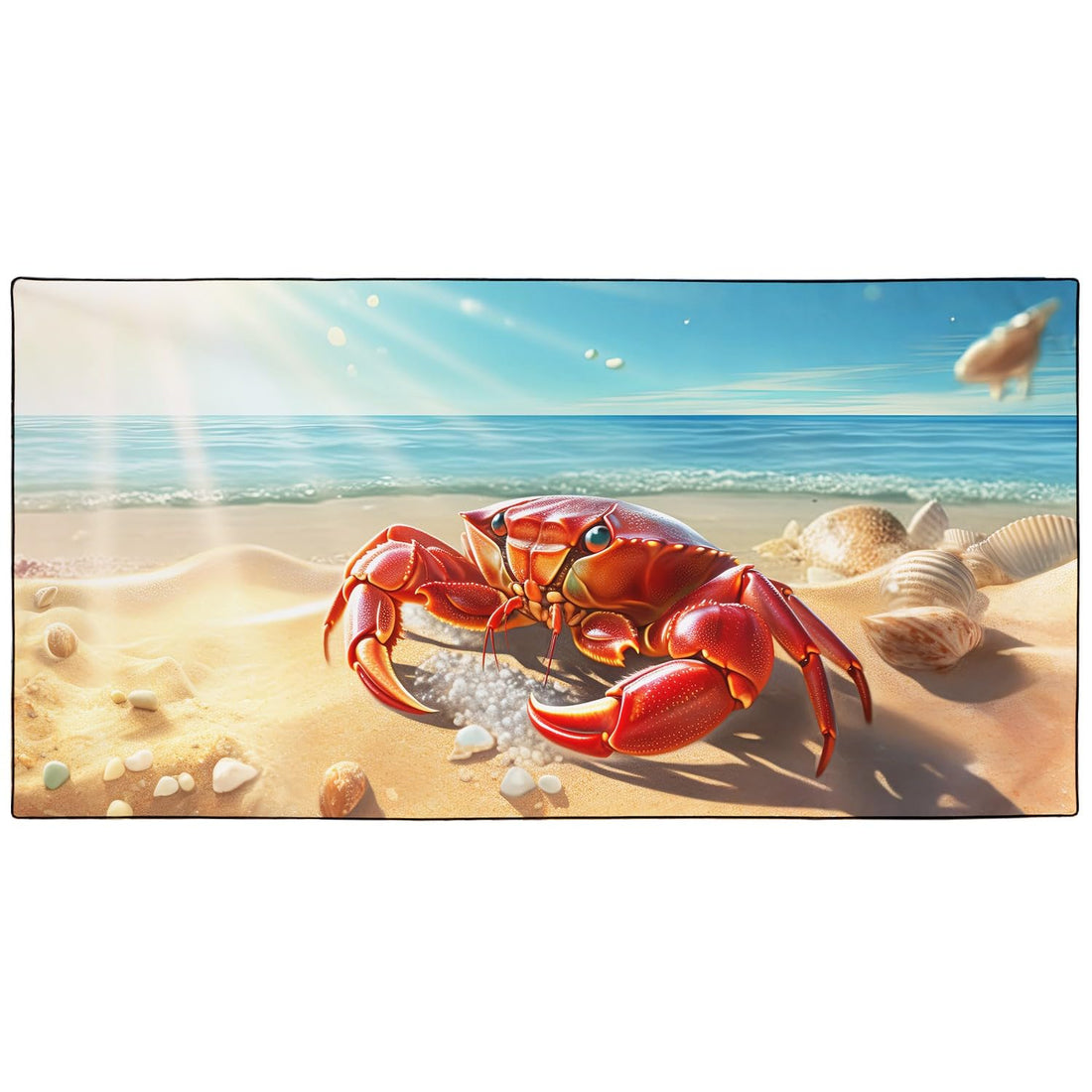 Beach towels compared from ALTOE — Puckator Flamingo Microfibre, YISUMEI Crab Extra Large, and Herding XXL Cotton Velour