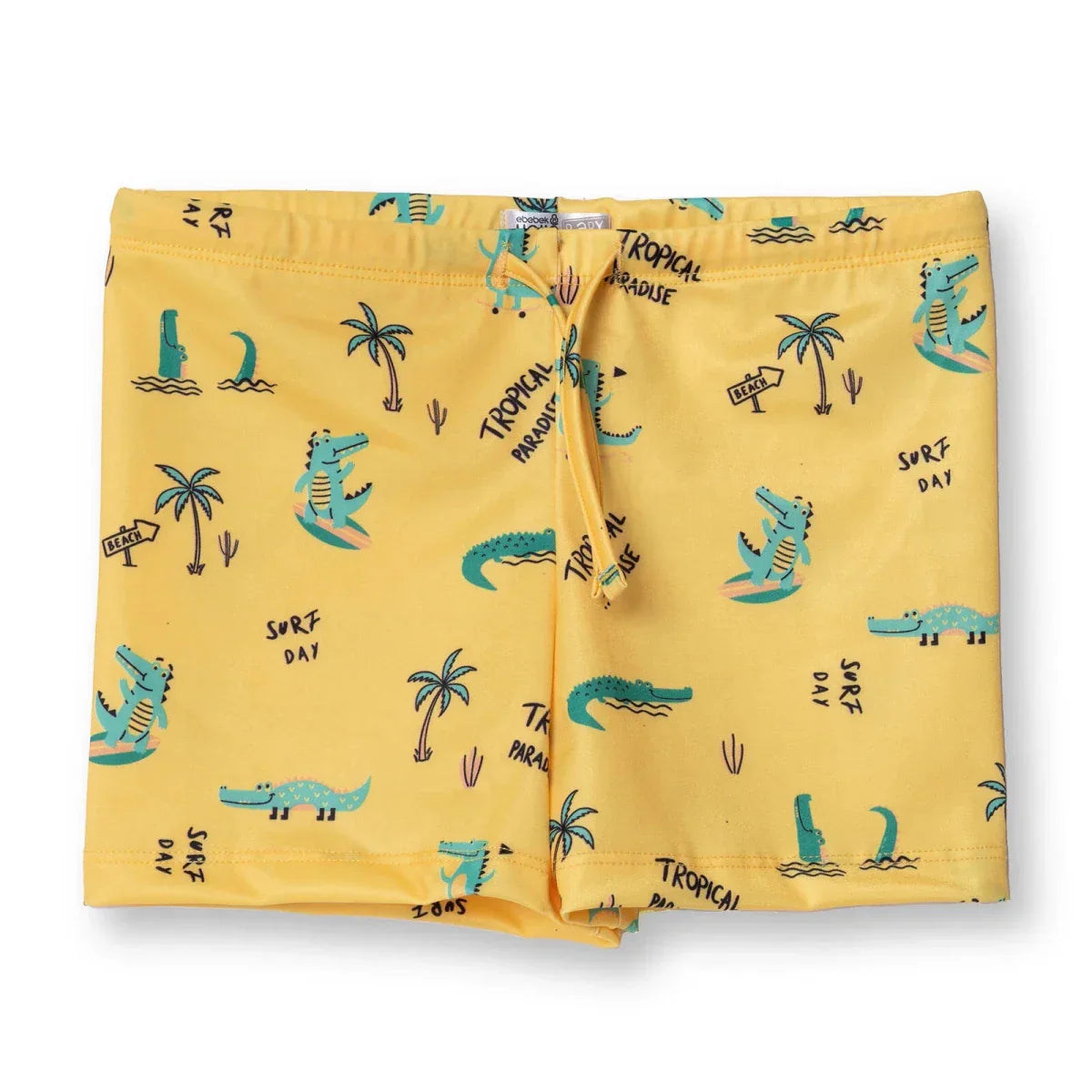 HelloBaby Baby Swimsuit Boys in yellow — bright cheerful baby boy swimwear designed for pool and beach use, soft comfortable fit for babies and toddlers