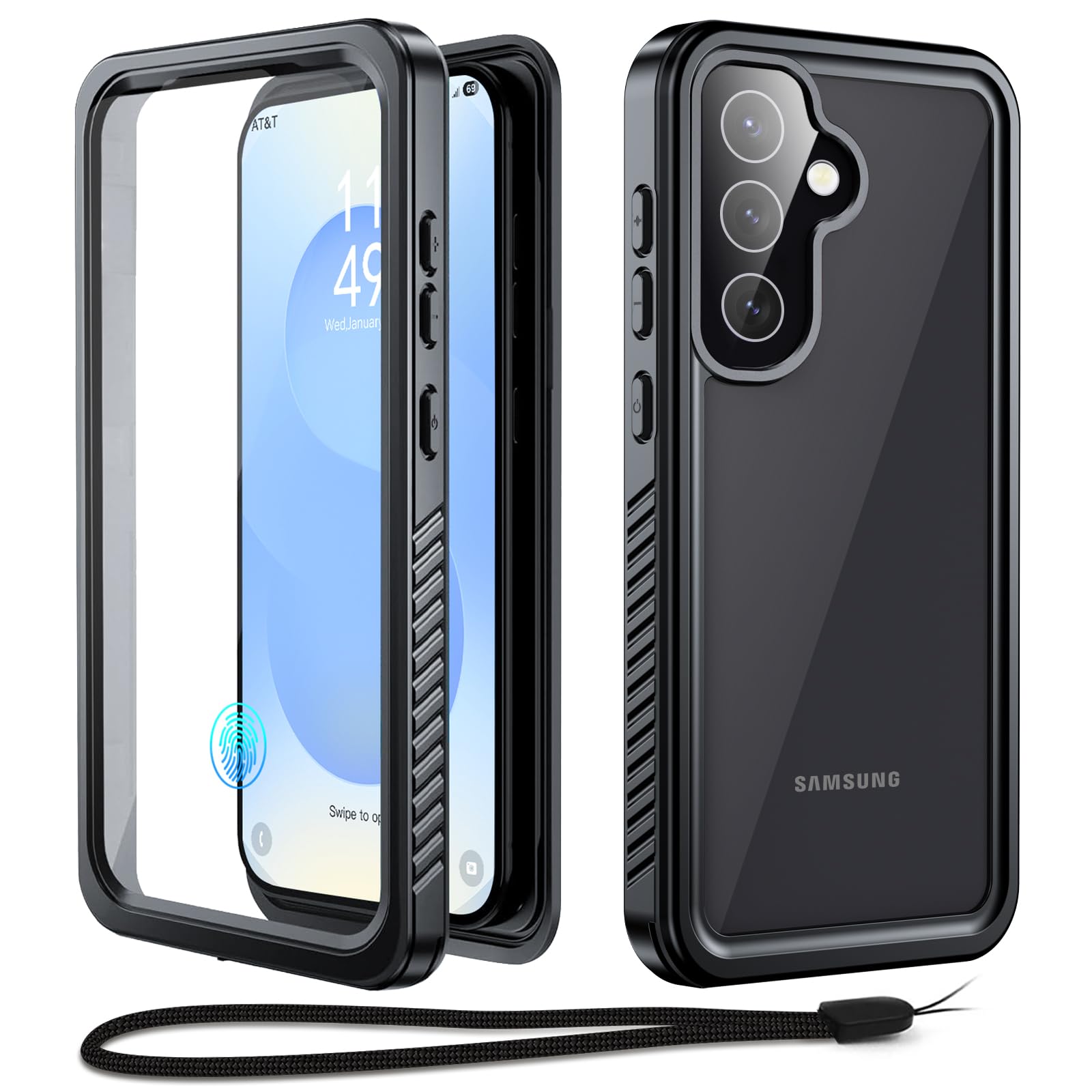 Beeasy Samsung S25 case waterproof shockproof dustproof 360 full body built-in screen protector heavy duty
