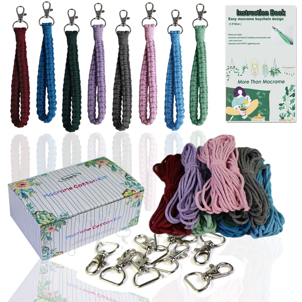 Macrame Keychain Kit Review – Boho DIY Craft Set with Cord, Key Rings & Instruction Book