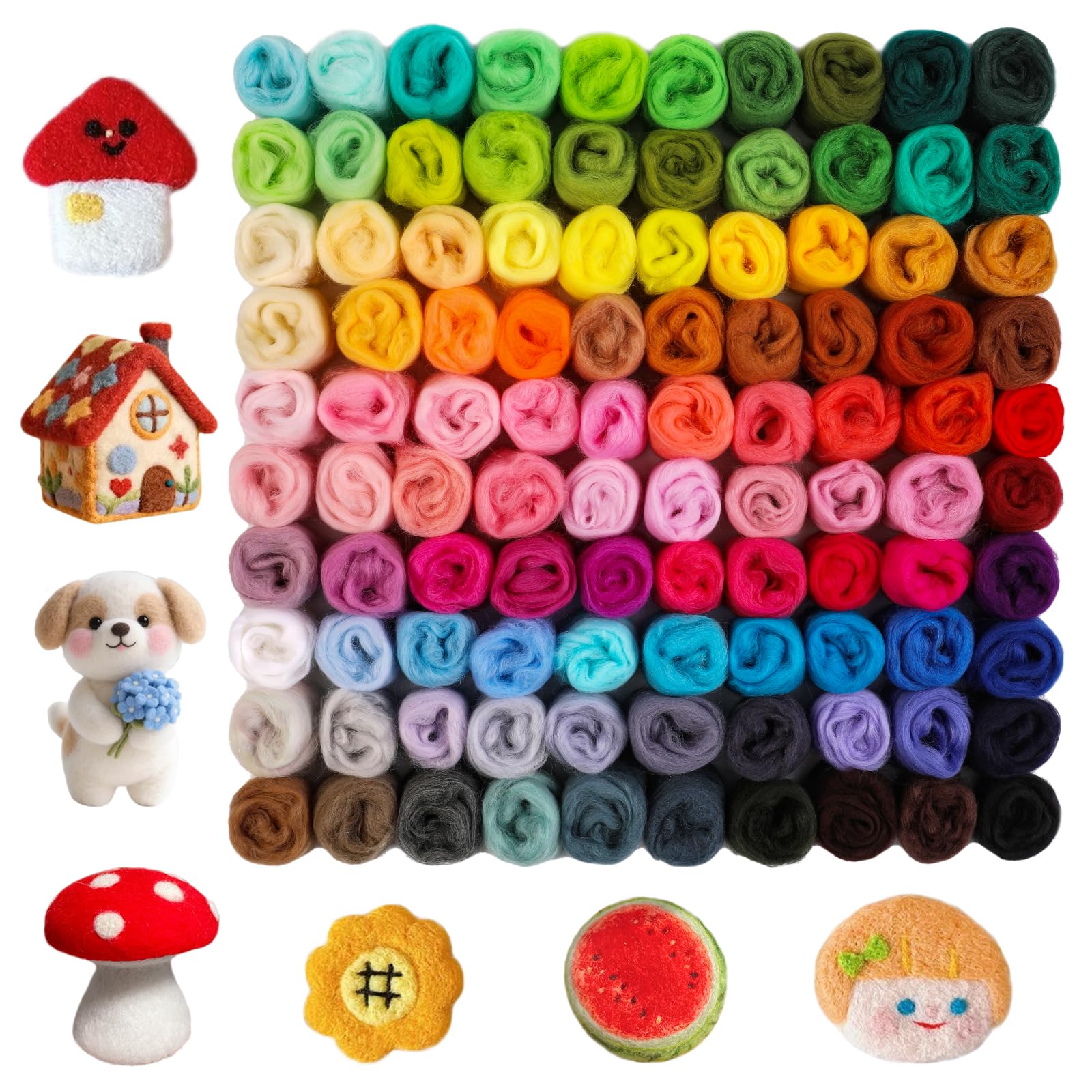 Namner 100 Colour Merino Wool Roving Review – The Complete Needle Felting Set for Every Project