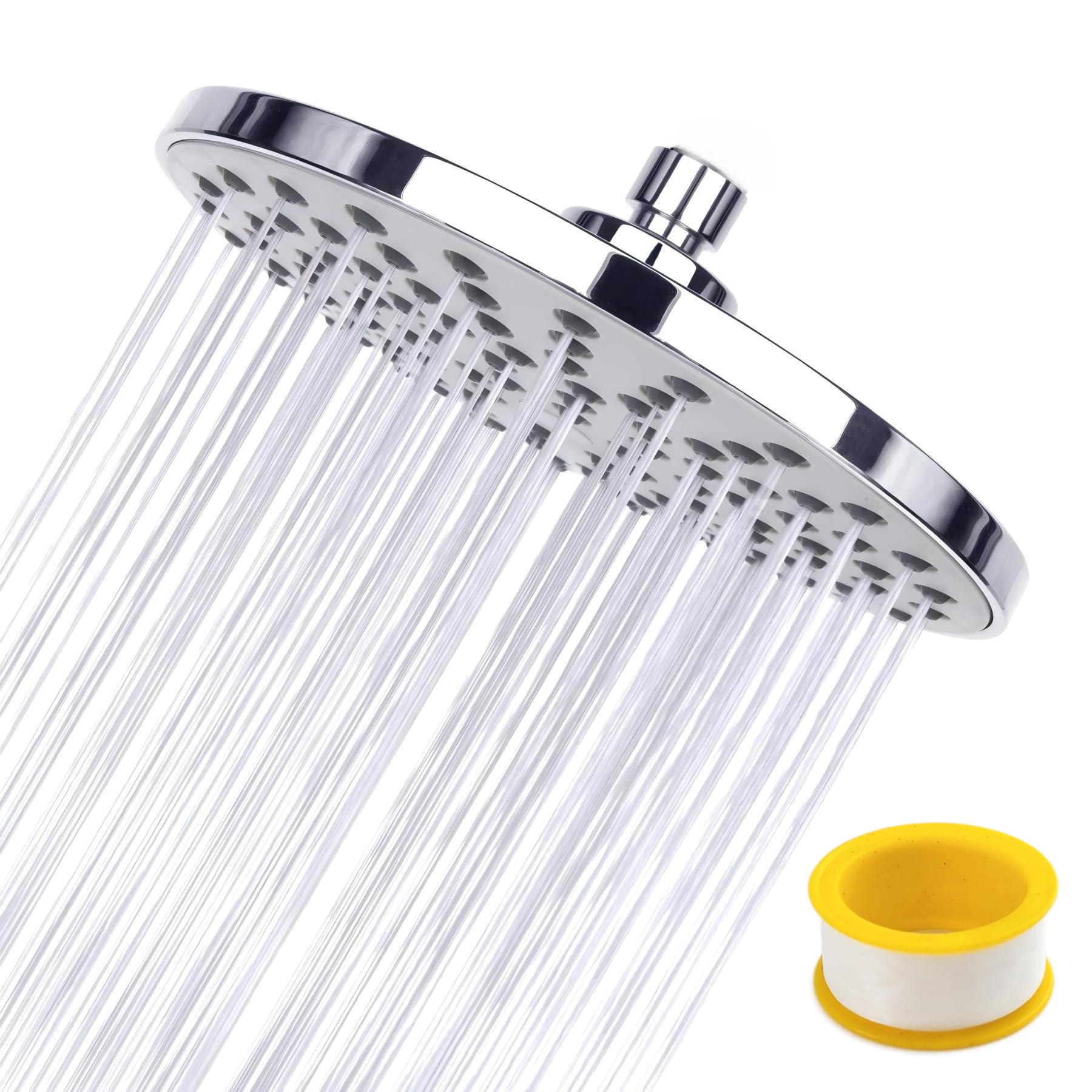 A Rainfall Shower That Fits Any Bathroom: CYILIUEN 8-Inch Swivel Chrome Shower Head at £31.31