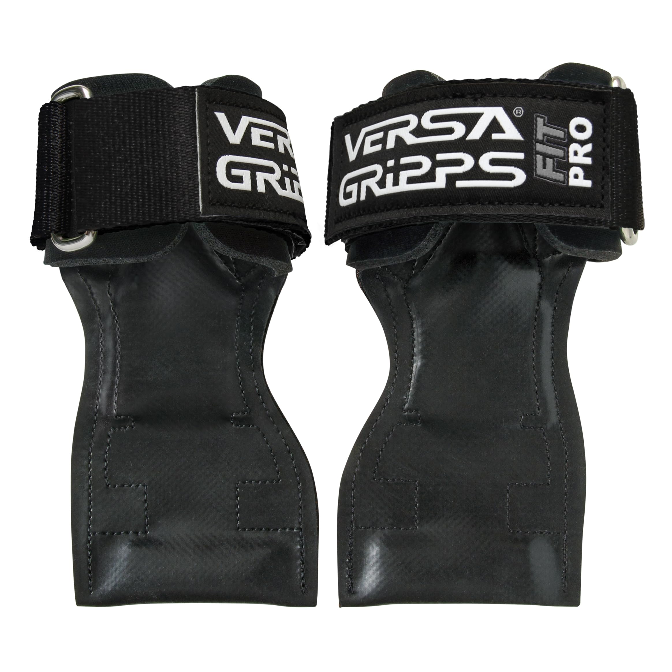 Versa Gripps Fit Pro Weightlifting Grips for Women in Midnight XS — patented design with enhanced grip length 20% softer foam and improved webbing for female athletes lifting heavy in the gym