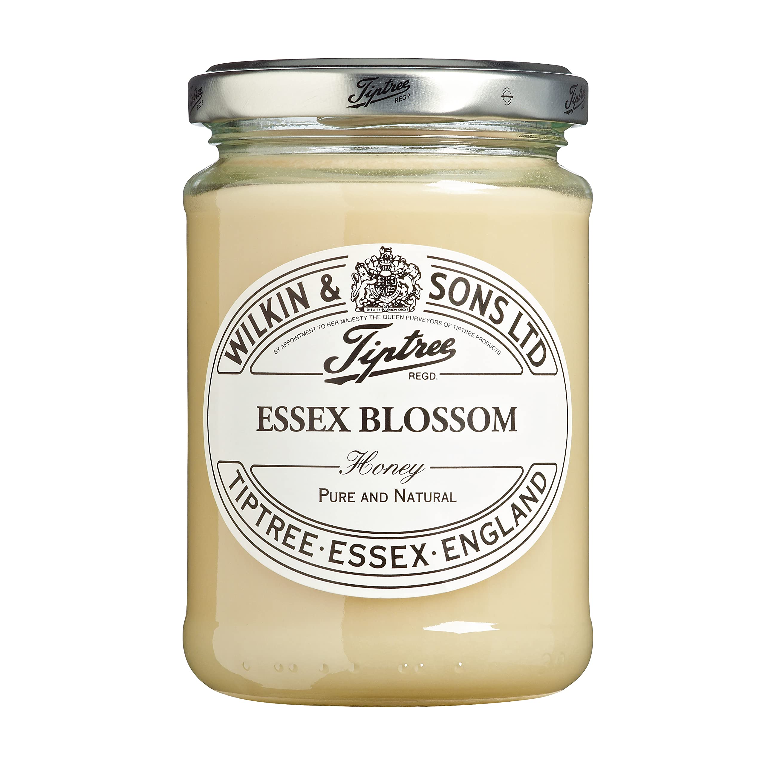 Tiptree Essex Blossom Honey 340g — 100% pure English artisan honey by the Wilkin family of Essex since 1885, Royal Warrant holder since 1911, free from artificial colours and flavours