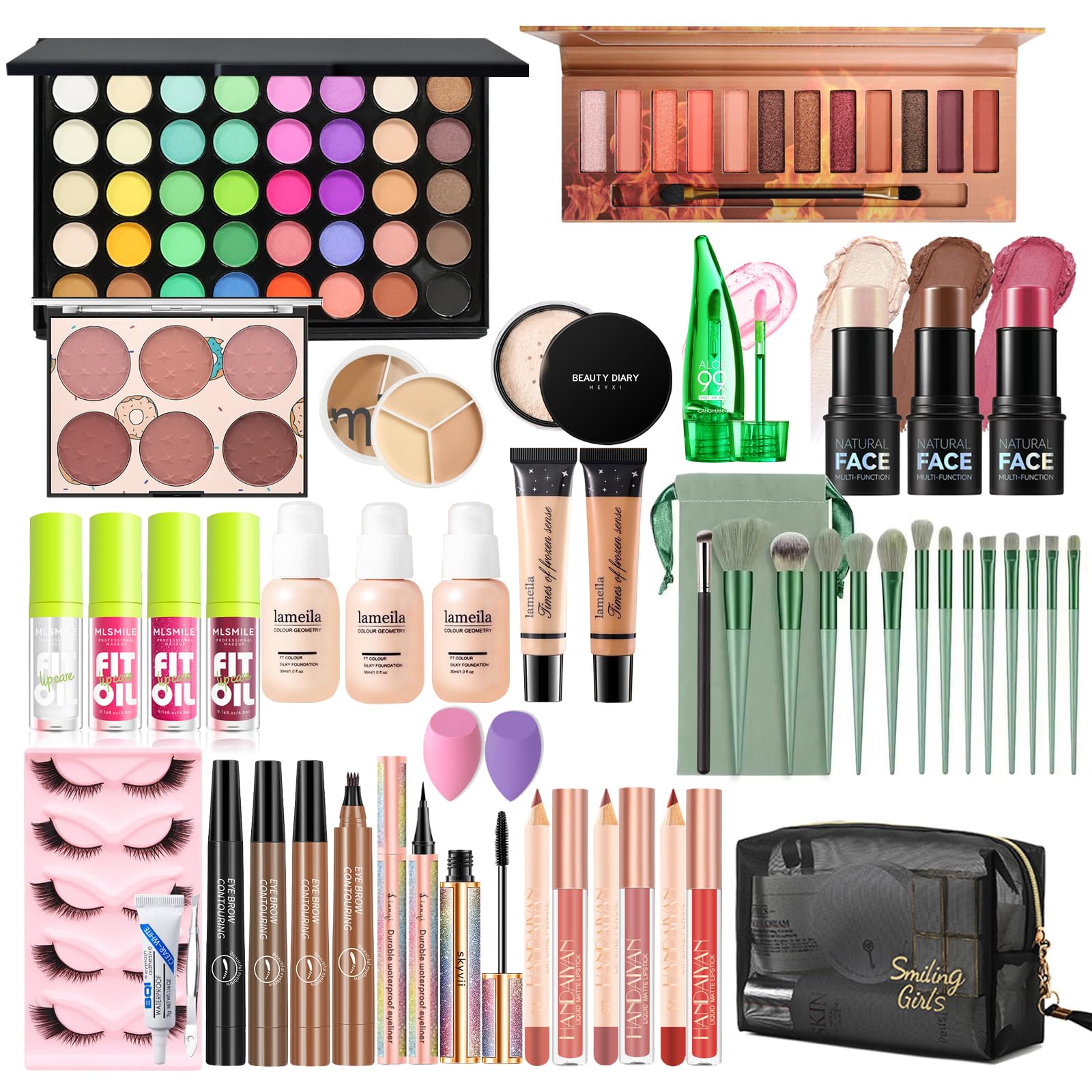 Ruicen Makeup Kit Review – Full Set with 40-Colour Eyeshadow, Foundation & Contour for Women