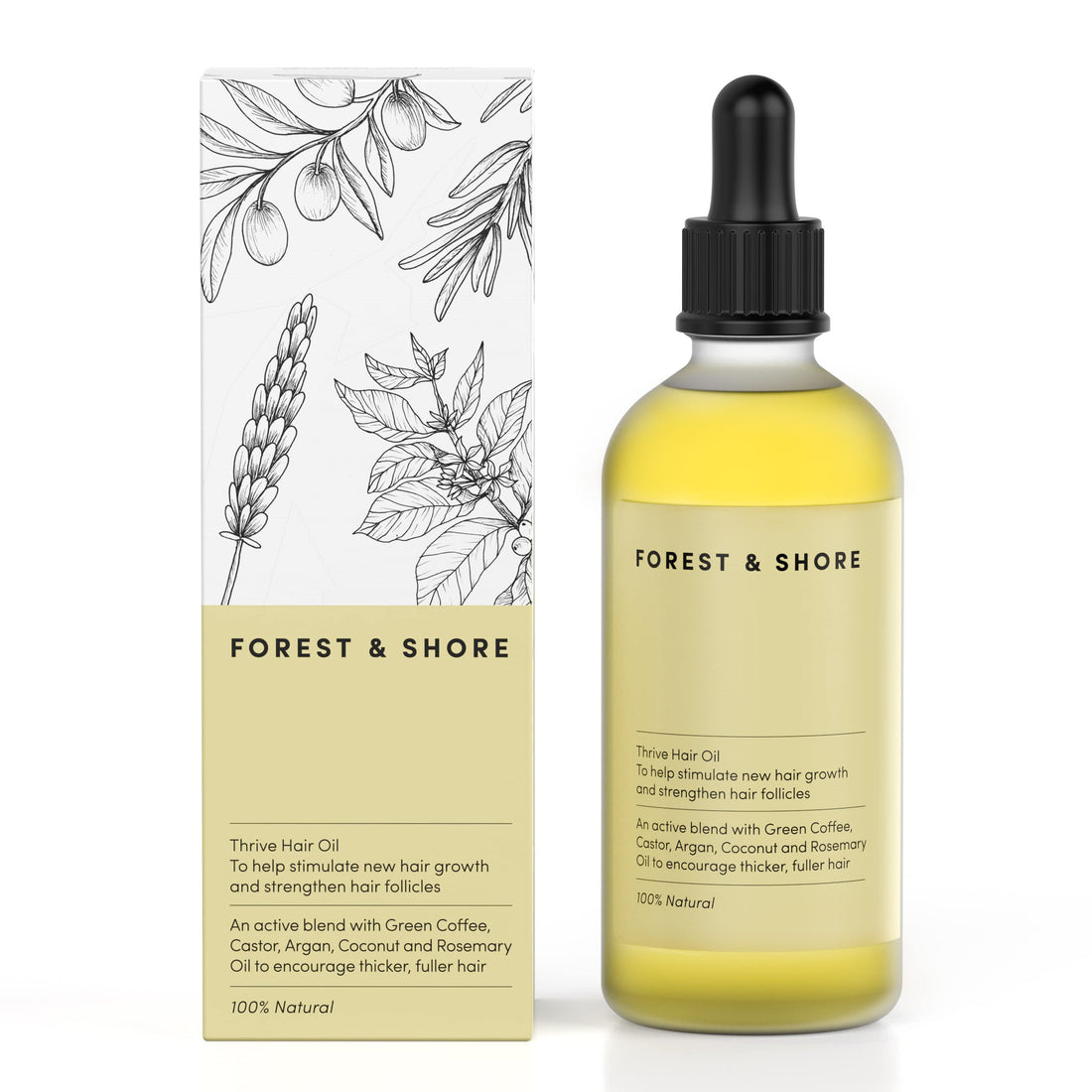 Natural Hair Growth Oil with Rosemary and Biotin — one of four hair loss treatments compared at ALTOE for scalp health and hair growth