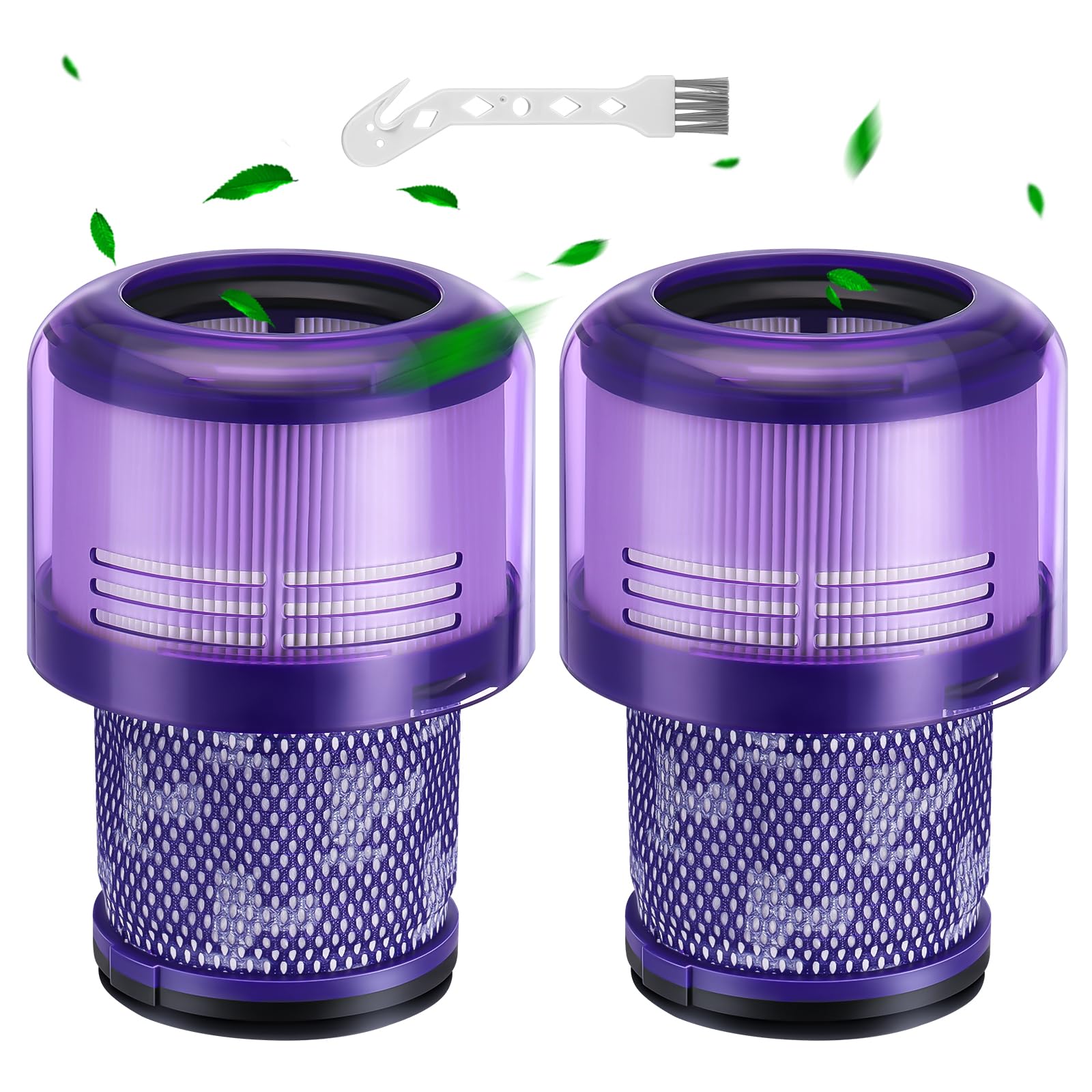 JORAIR V11 Replacement Filter for Dyson V15 Detect and SV14 Vacuums – high-efficiency HEPA filter replacement compatible with Dyson V11 Animal, Absolute, Torque Drive, Fluffy and Complete Pro cordless vacuum models