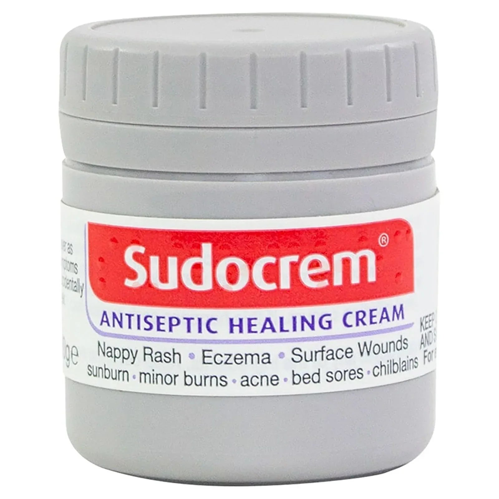 Sudocrem Antiseptic Healing Cream 60g – water-repellent protective barrier cream for nappy rash, soothing and emollient, suitable for all babies