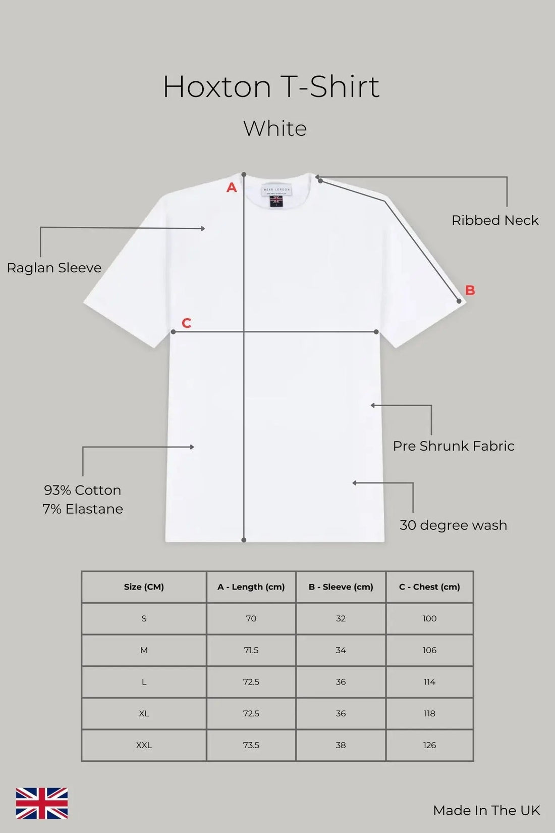 Hoxton Raglan Sleeve Fitted T-shirt in White by Wear London — the versatile everyday essential that transformed Callum Reeves' wardrobe