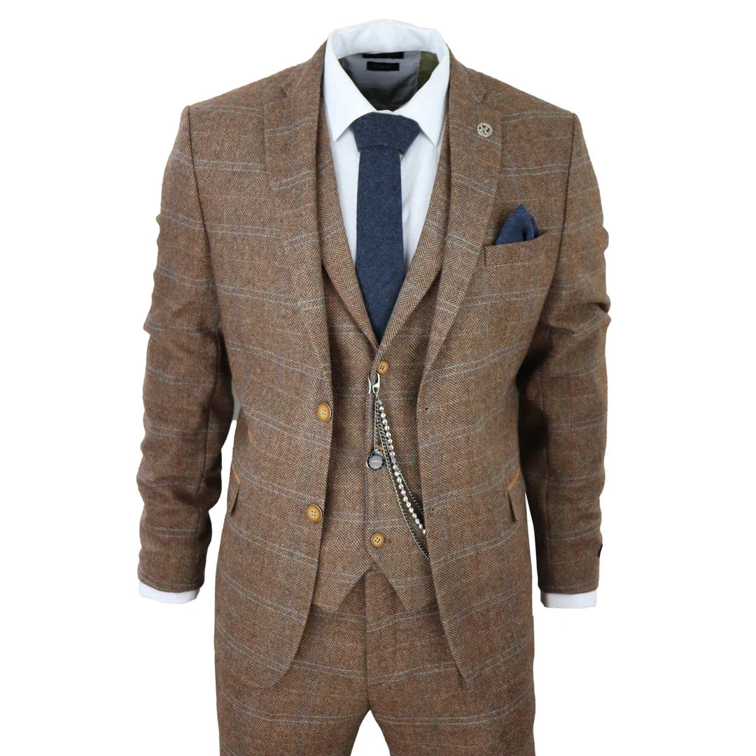 The Great Gatsby Called — He Wants His Suit Back: TruClothing's Wool Tweed Herringbone 3-Piece at £169