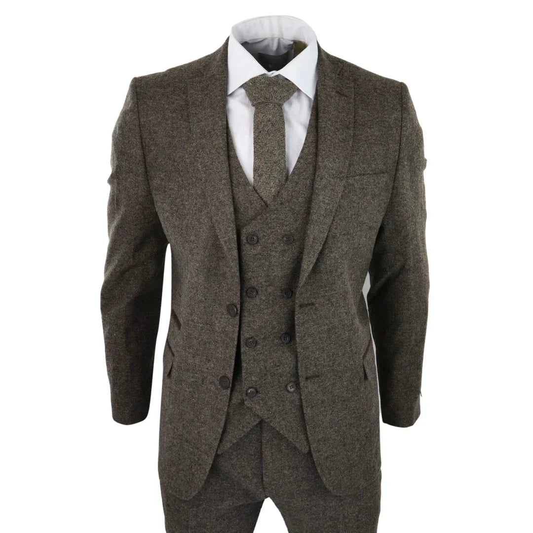 TruClothing STZ31A Men’s Wool Tweed 3 Piece Suit – The 1920s Blinders Look for £103