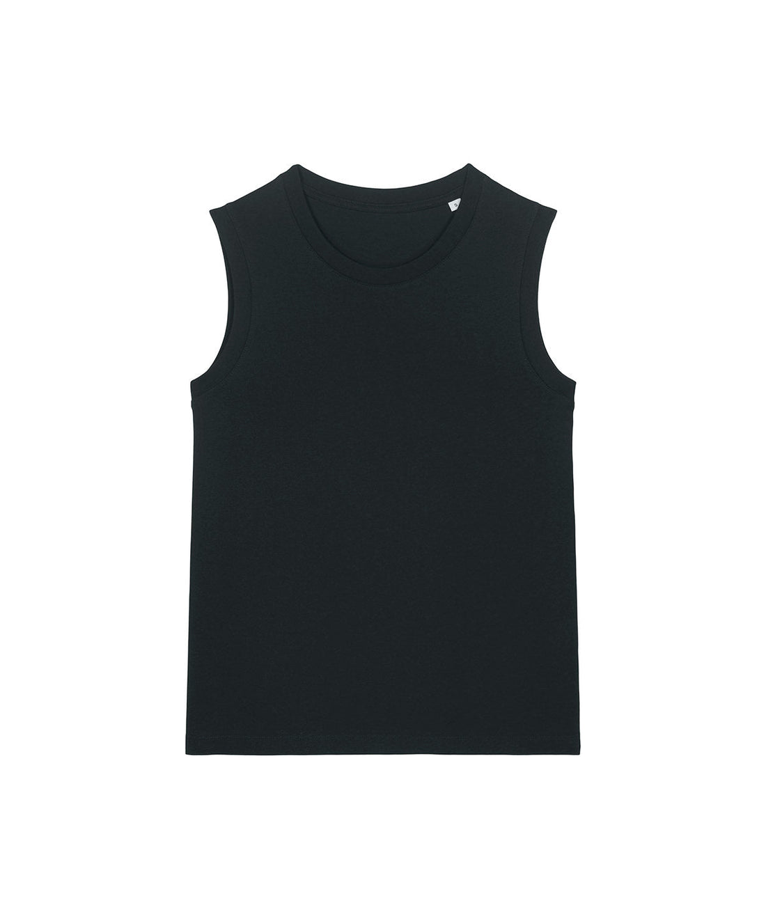 Earth Wardrobe Organic High Neck Tank Top in black — 100% super-soft organic cotton women's tank top with higher neckline in regular fit, available in multiple colours for layering or wearing alone