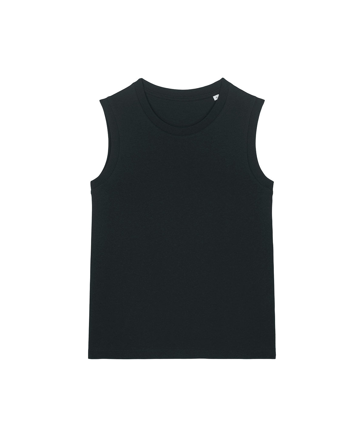Earth Wardrobe Organic High Neck Tank Top in black — 100% super-soft organic cotton women's tank top with higher neckline in regular fit, available in multiple colours for layering or wearing alone