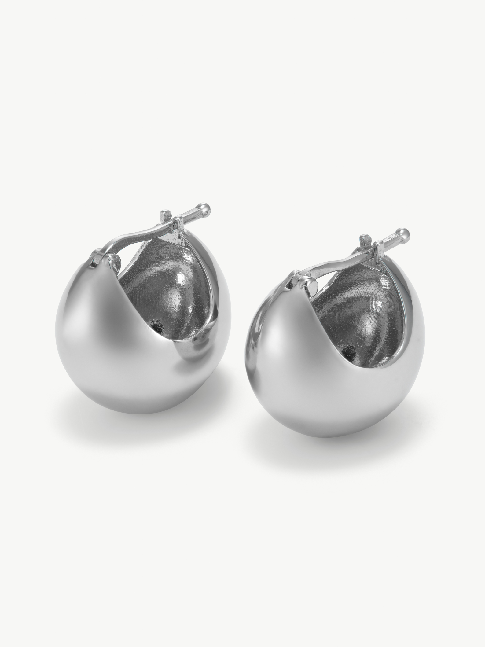 The Hoop That Does It All: No More Nobody Zadie Recycled Sterling Silver Ball Hoops at £125