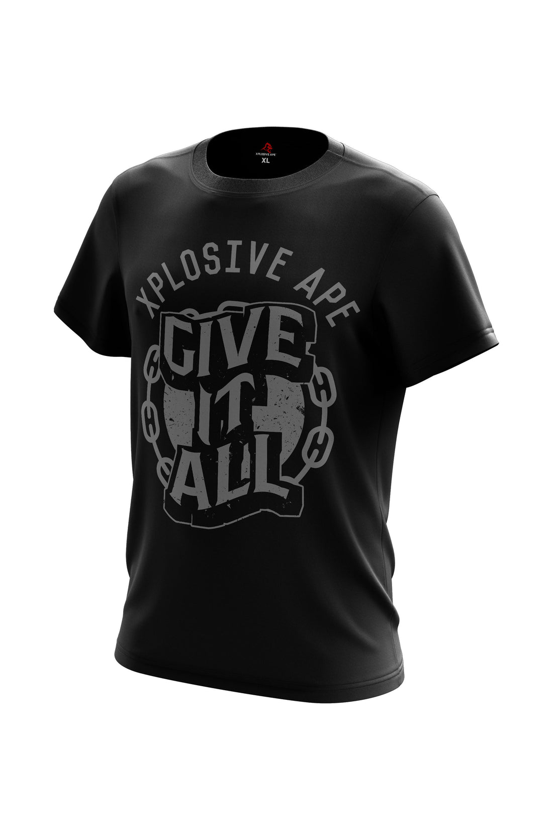 XAPE Ball & Chain Tee in Black – Raw Power, Dark Energy, Zero Compromise