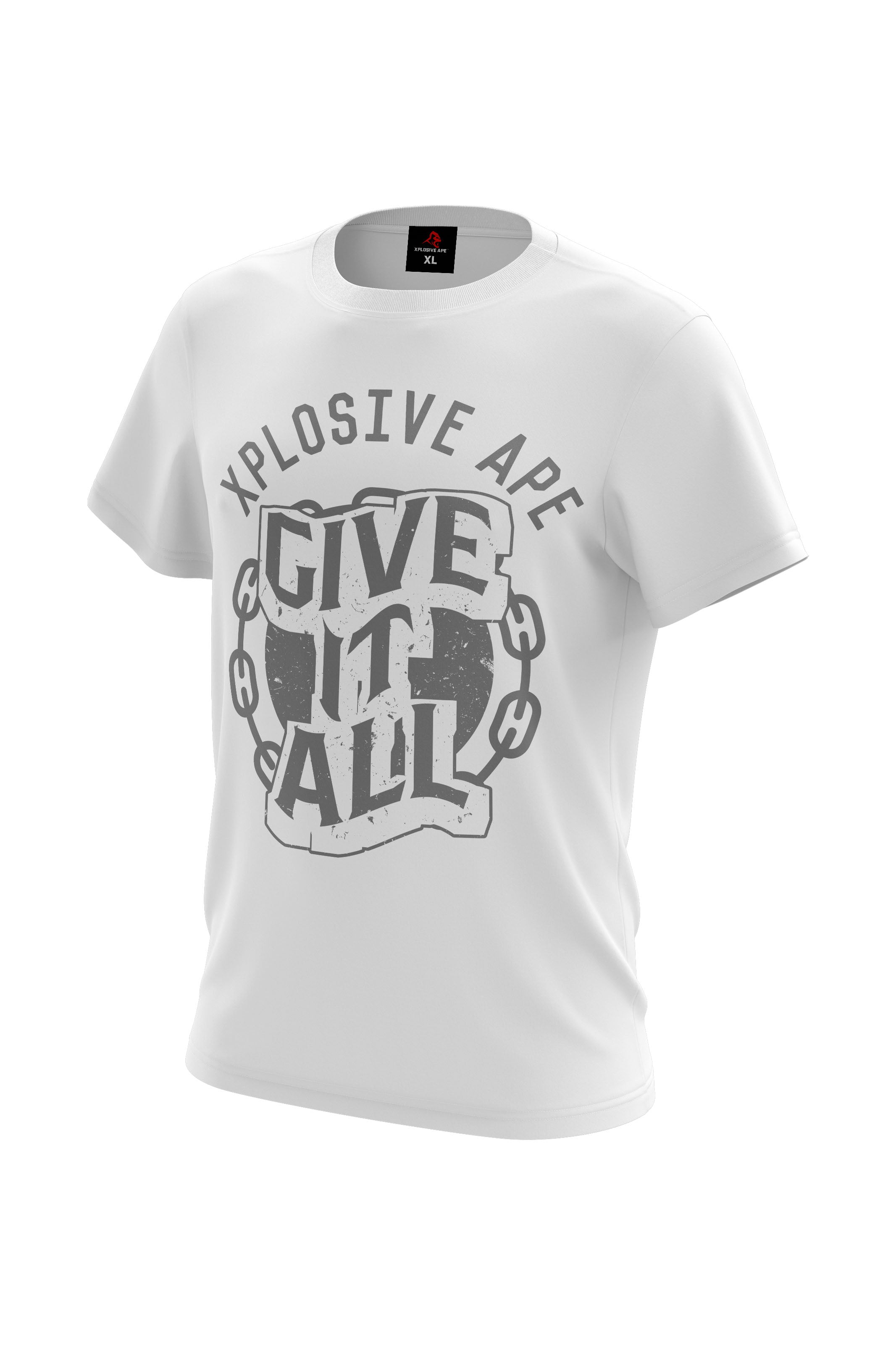 XAPE Ball & Chain Tee in White – The Edgy Graphic Tee That Commands Attention