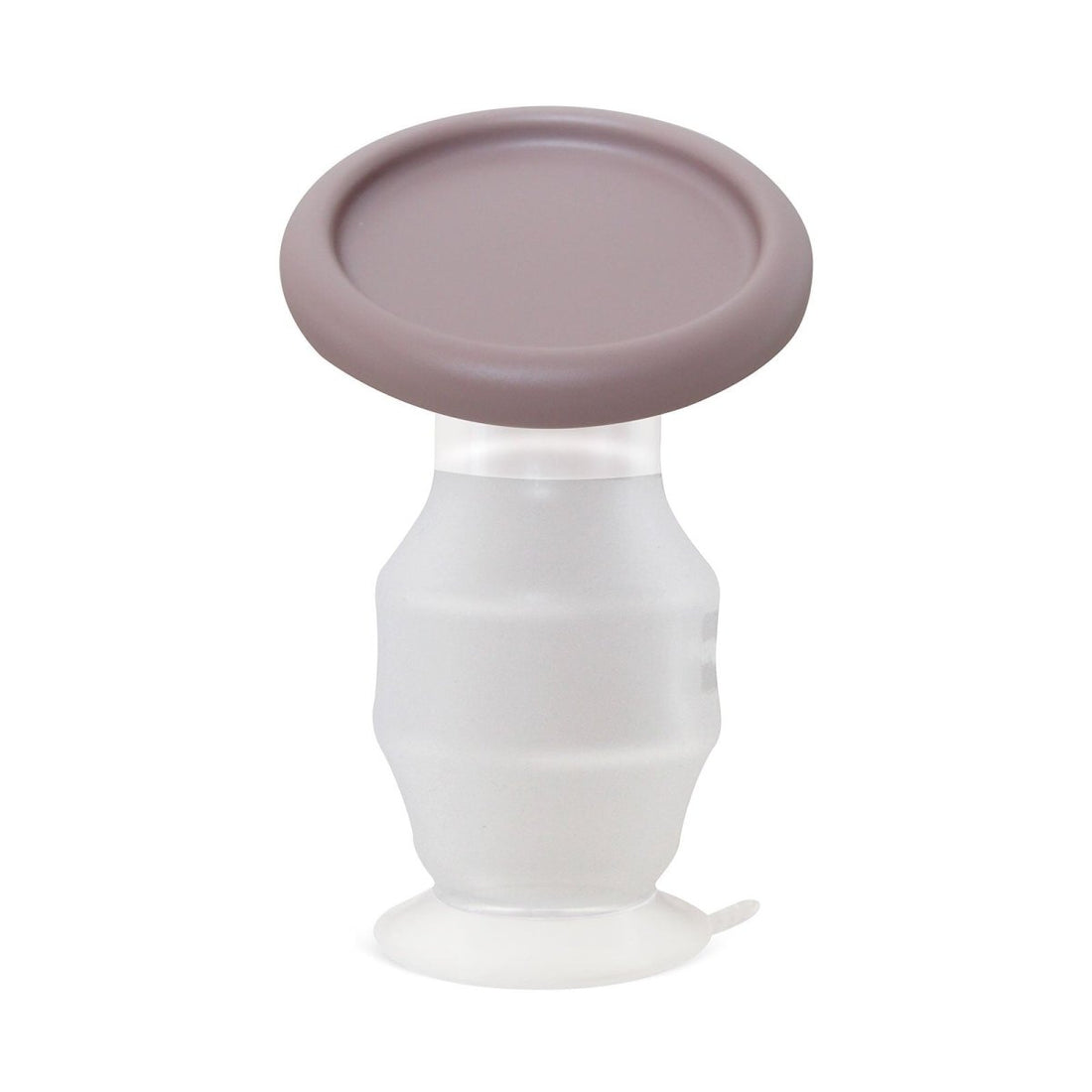 Pippeta Silicone Manual Milk Collector in Ash Rose — soft silicone design with suction base, shown against a clean white background
