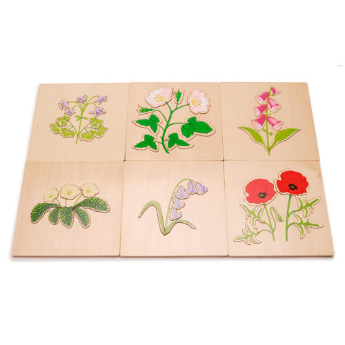 Discover Britain's Wild Side: The Absorbent Minds Montessori British Wildflowers Puzzle Set for Just £27.99