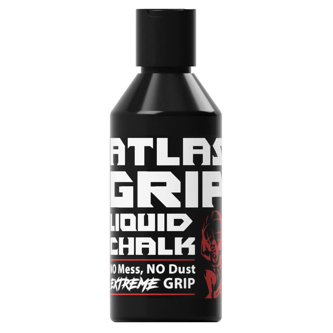 Cerberus Strength Atlas Grip Liquid Chalk 250ml Anti-Bacterial – UK-handmade liquid chalk with 80% alcohol anti-bacterial formula, no-dust grip solution for powerlifters, climbers and functional athletes, shake and apply for a friction-heavy hold