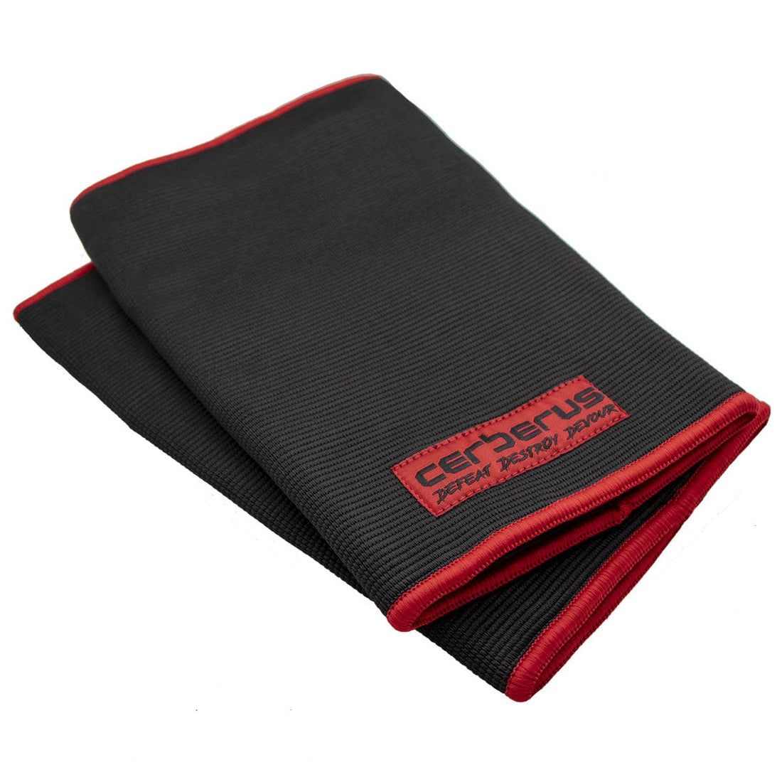 Cerberus Strength Dual-Ply Knee Sleeves V2 – double layer polyester blend compression sleeves for powerlifting and heavy squatting, supplied as a pair