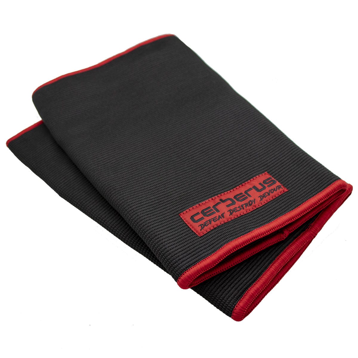 Cerberus Strength Dual-Ply Knee Sleeves V2 – double layer polyester blend compression sleeves for powerlifting and heavy squatting, supplied as a pair