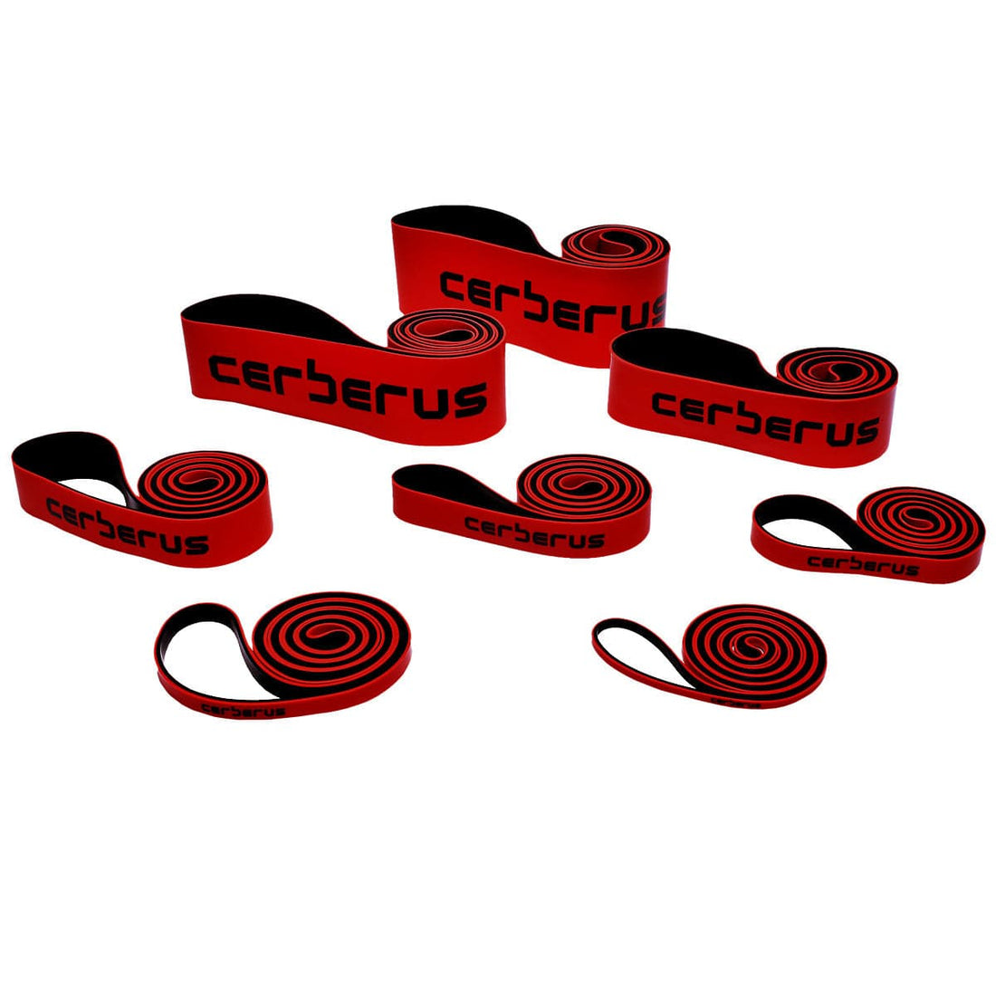 CERBERUS Strength Resistance Bands – 8 Strengths from 1kg to 90kg Resistance, 12-Month Warranty, from £6.99