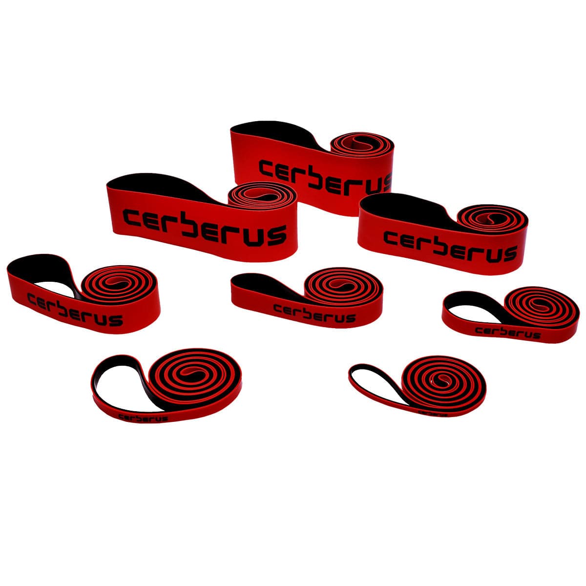 CERBERUS Strength Resistance Bands – 8 Strengths from 1kg to 90kg Resistance, 12-Month Warranty, from £6.99