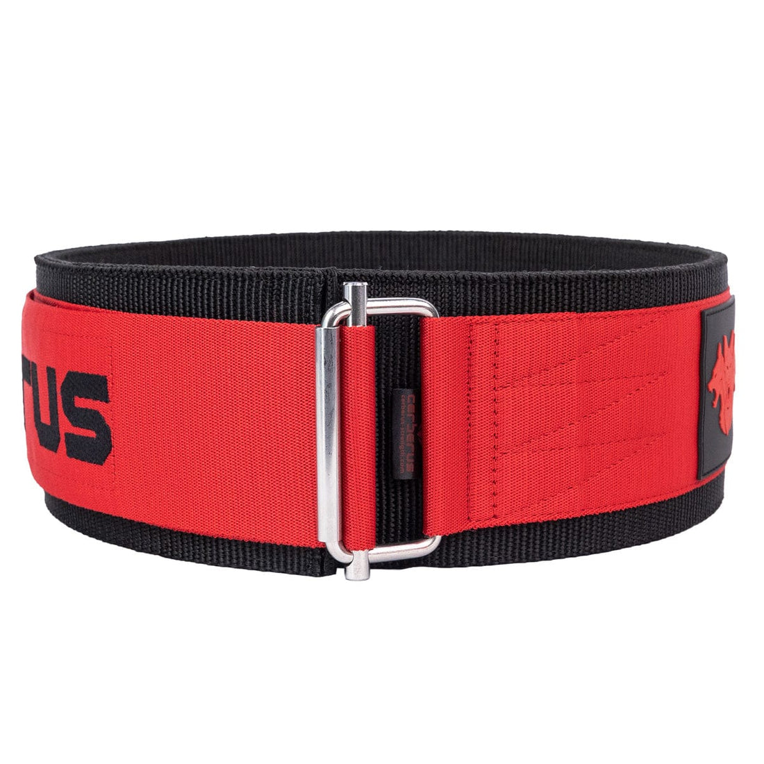CERBERUS Strength Triple-Ply Deadlift Belt V3 in Quick-Release Nylon – 10cm wide triple-ply heavy-duty nylon deadlift belt with self-locking quick-release buckle and unique Z sandwich construction for maximum support without pinching or bruising