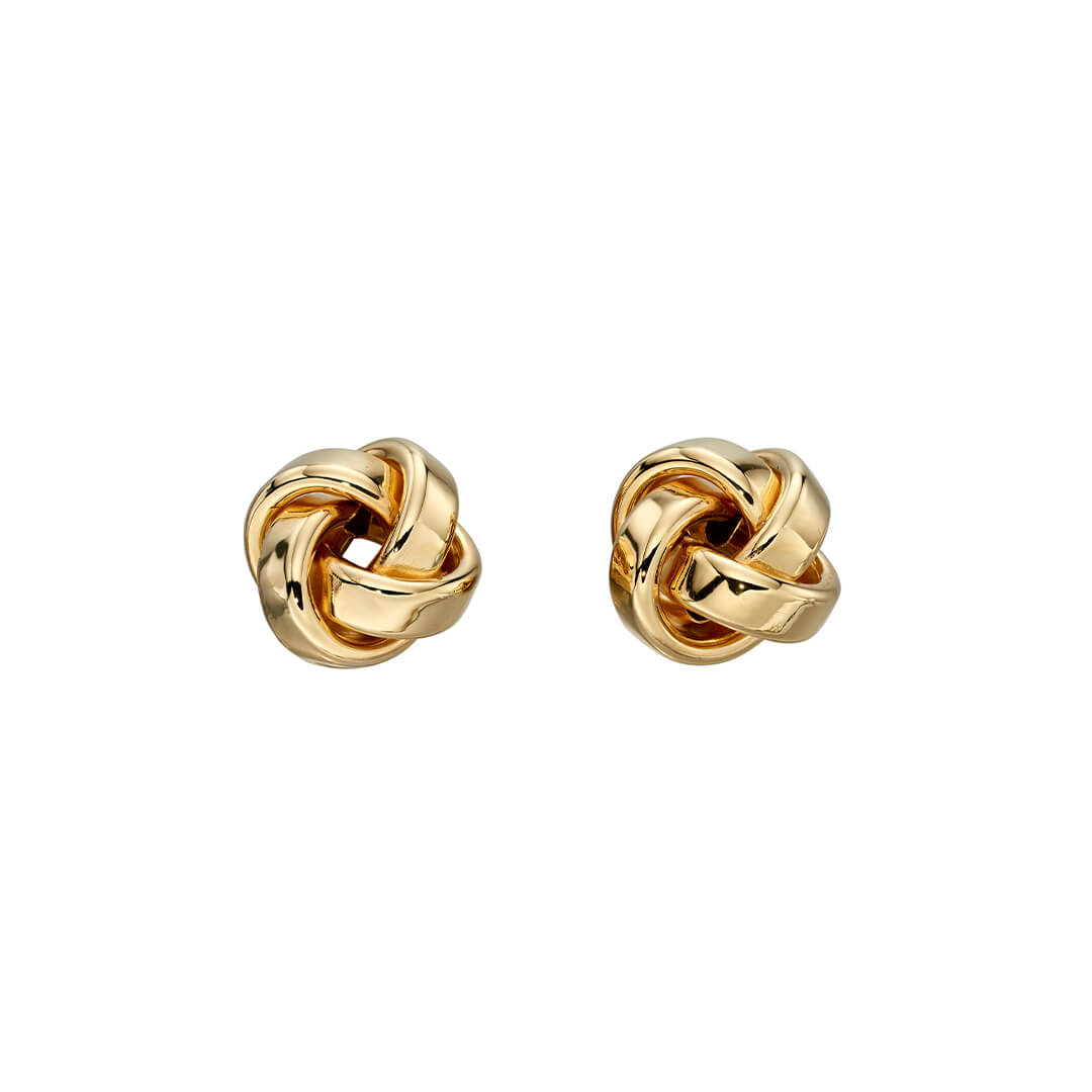 Gecko Jewellery 9ct Yellow Gold Twist Knot Stud Earrings – The Sculptural Fine Gold Earring You’ll Treasure Forever
