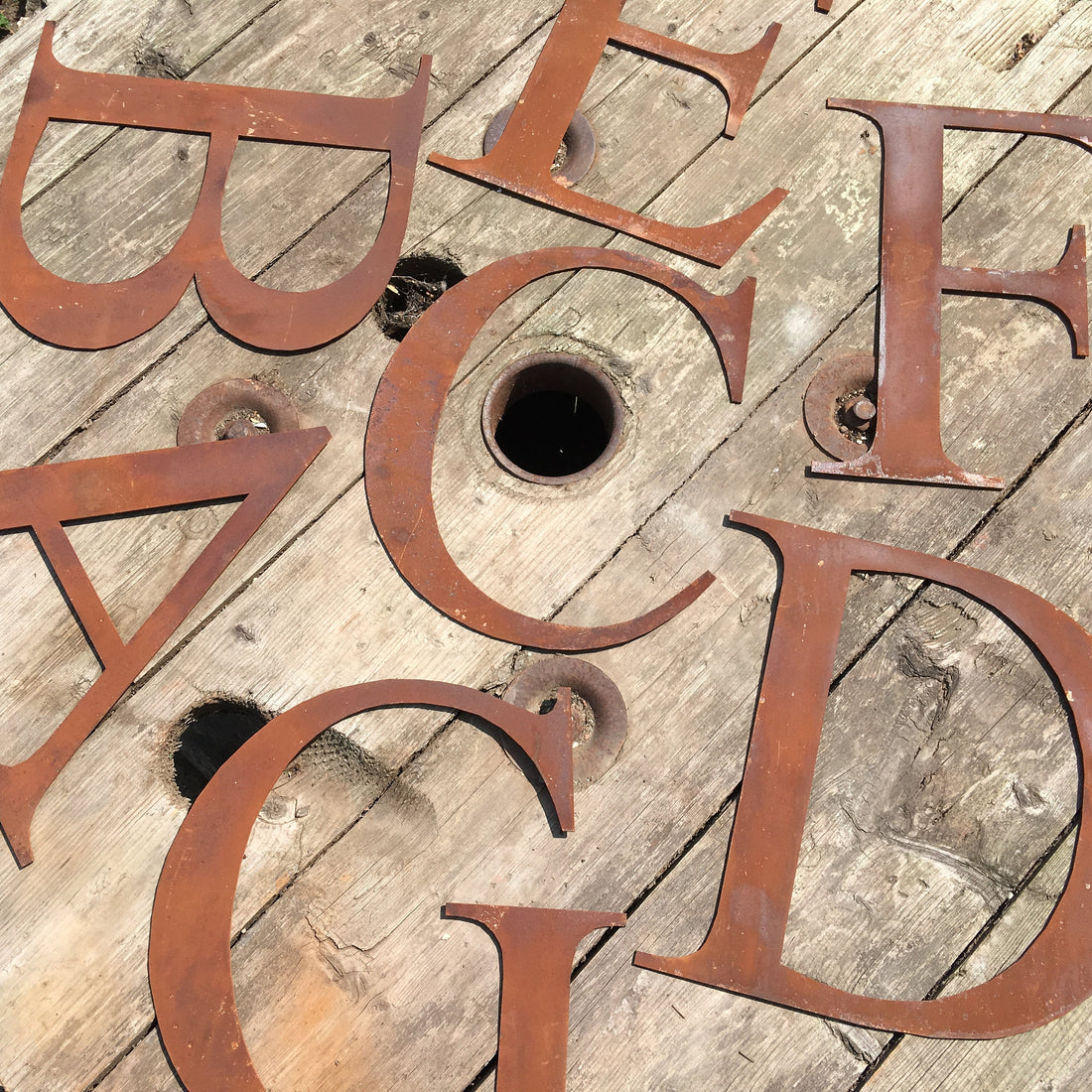 Made in Norfolk, Built to Last: Rustic Warehouse Rustic Metal Letters & Numbers from £5.50