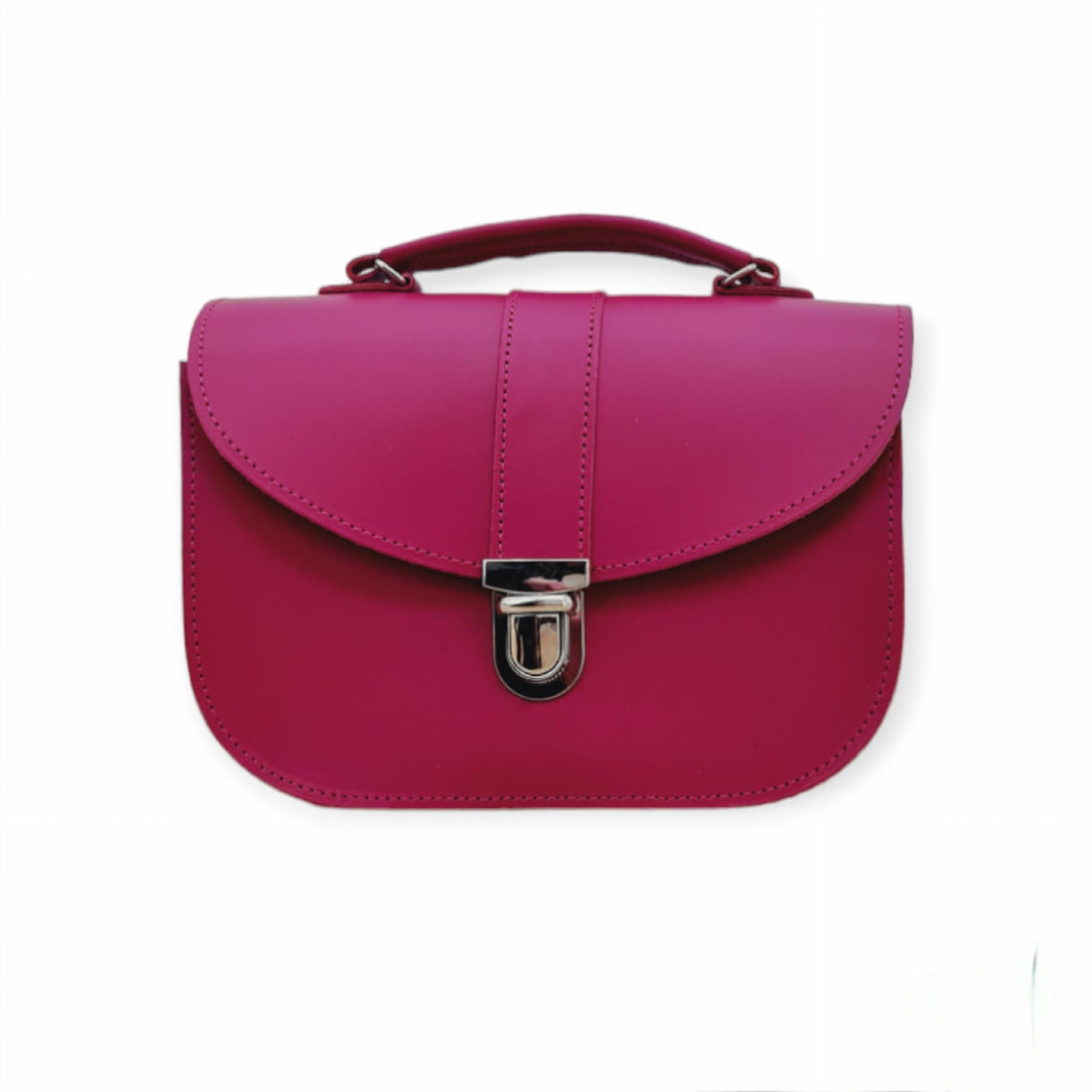 The Handbag That Goes Everywhere – Zatchels Olympia Handmade Leather Bag in Magenta for £95