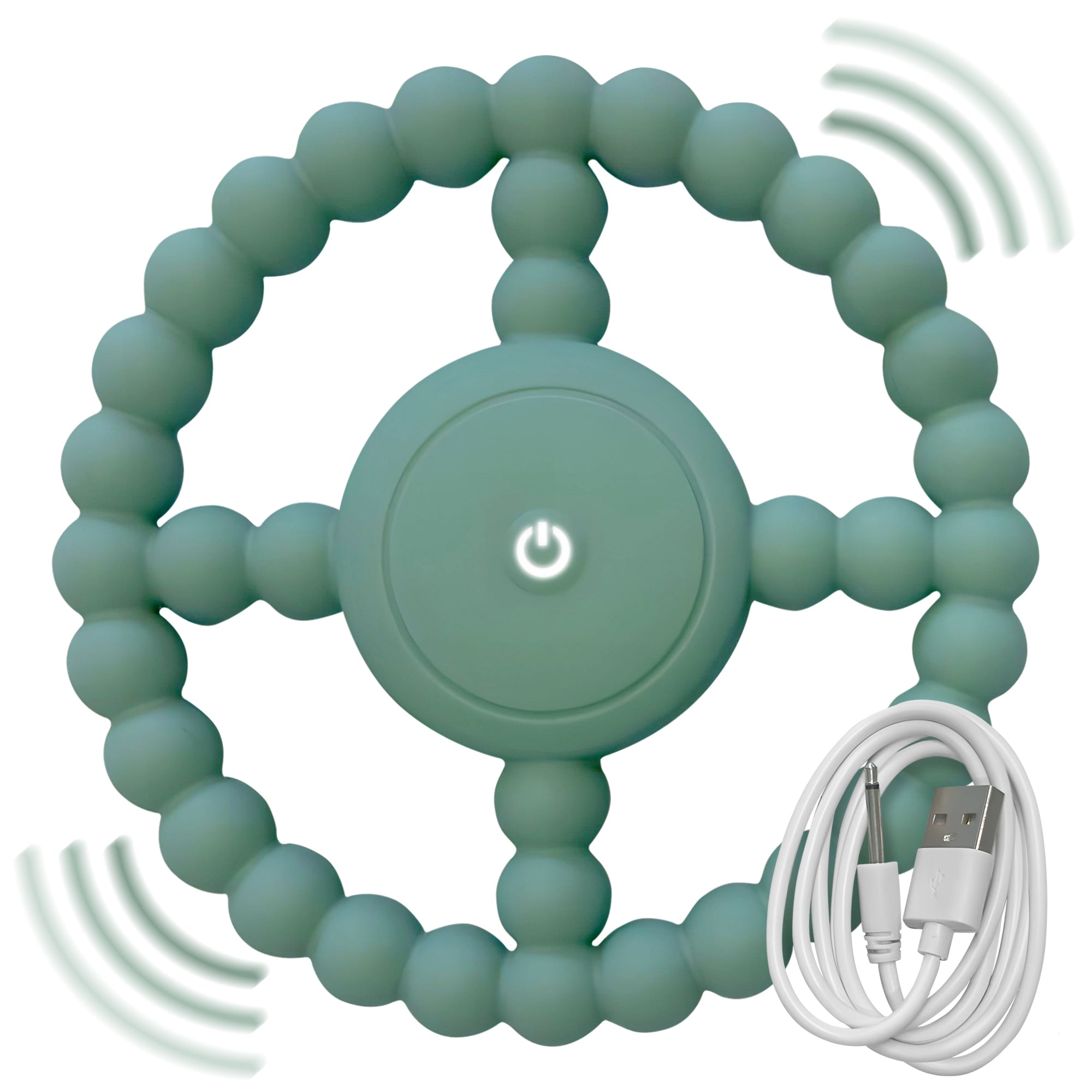 LoveHugs Vibrating Sensory Chew Toy – USB Rechargeable, 3 Settings, Food-Grade Silicone for Autism, Special Needs & Teething at £15.99