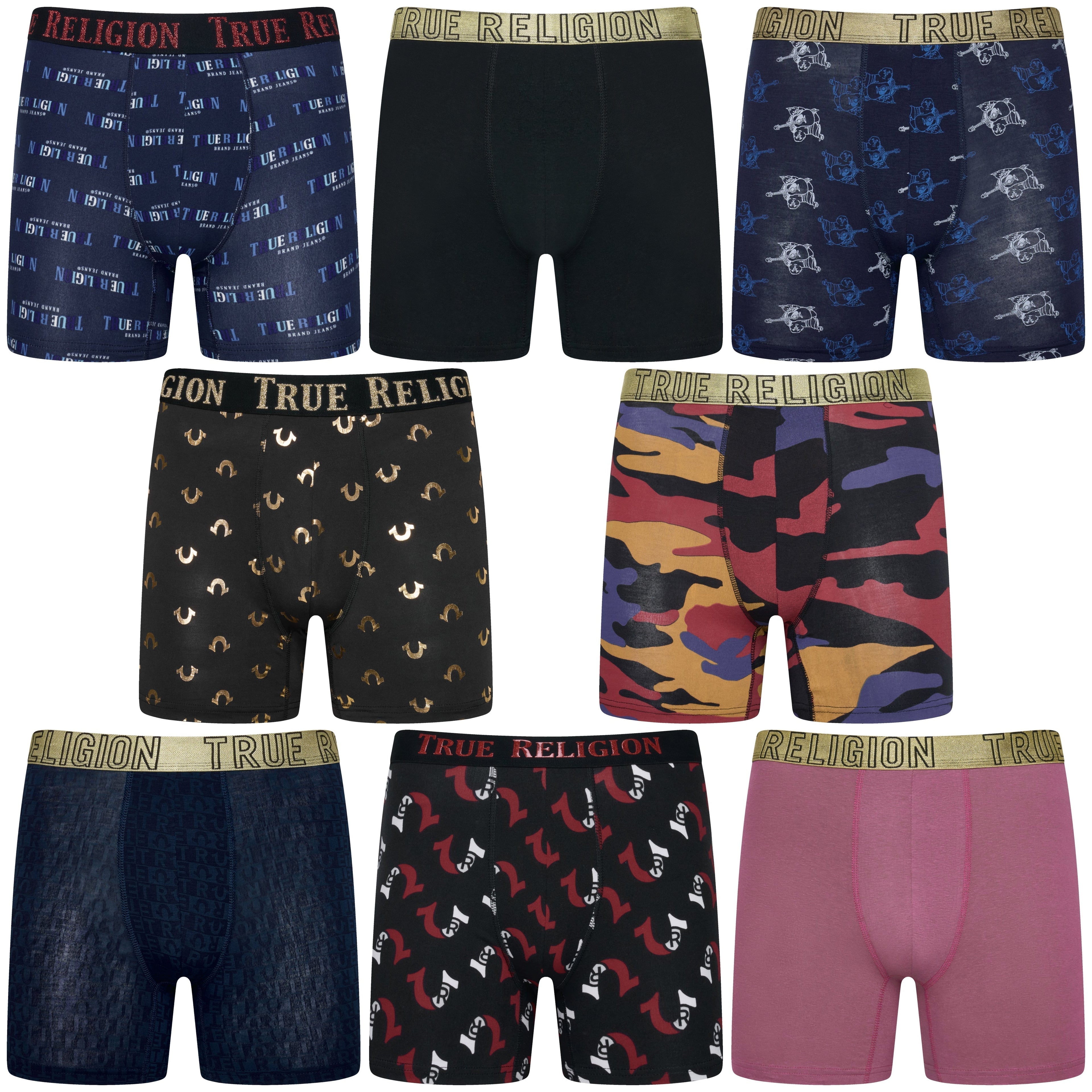 True Religion 4 Pack Fly Front Boxer Briefs – Premium Designer Underwear for Just £14.99