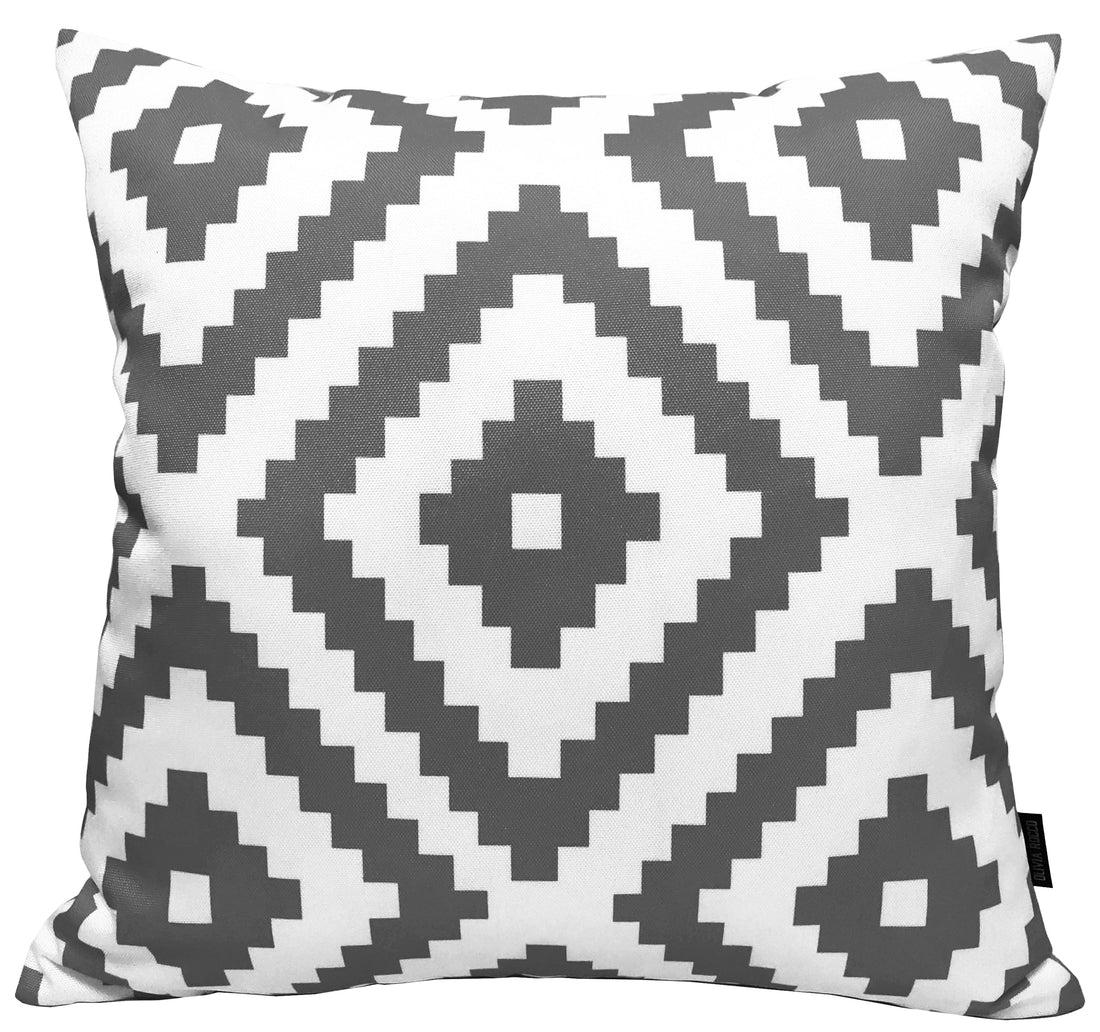 Transform Your Garden for £6: OLIVIA ROCCO Nairobi Waterproof Reversible Cushion Covers in Charcoal