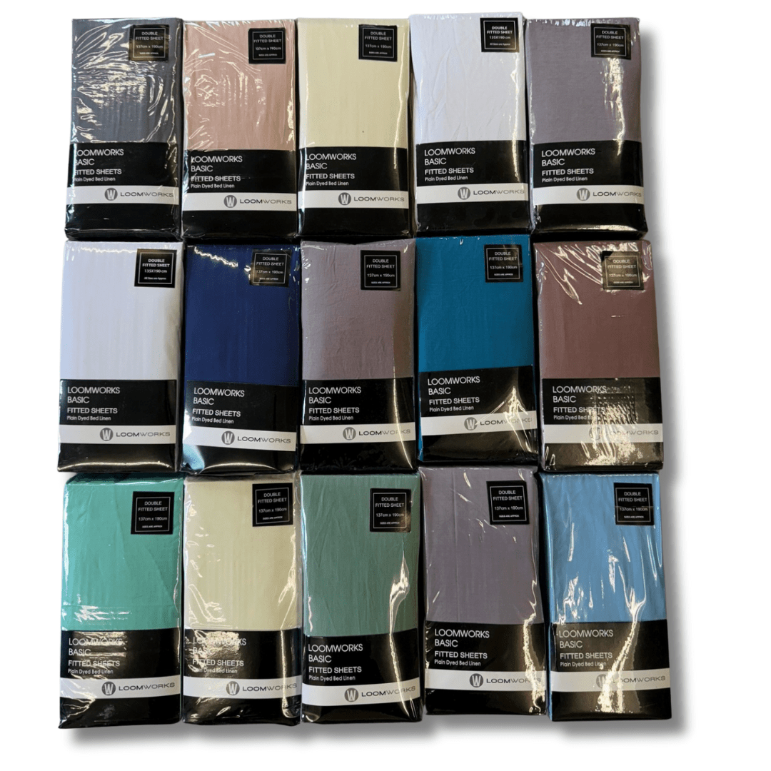 OLIVIA ROCCO 4 Pack Polycotton Easycare Fitted Sheets in assorted colours — the 50/50 cotton polyester blend bedding set with deep reinforced elastic that transformed Patrick Dunne's sleep and ended his fitted sheet frustration for good