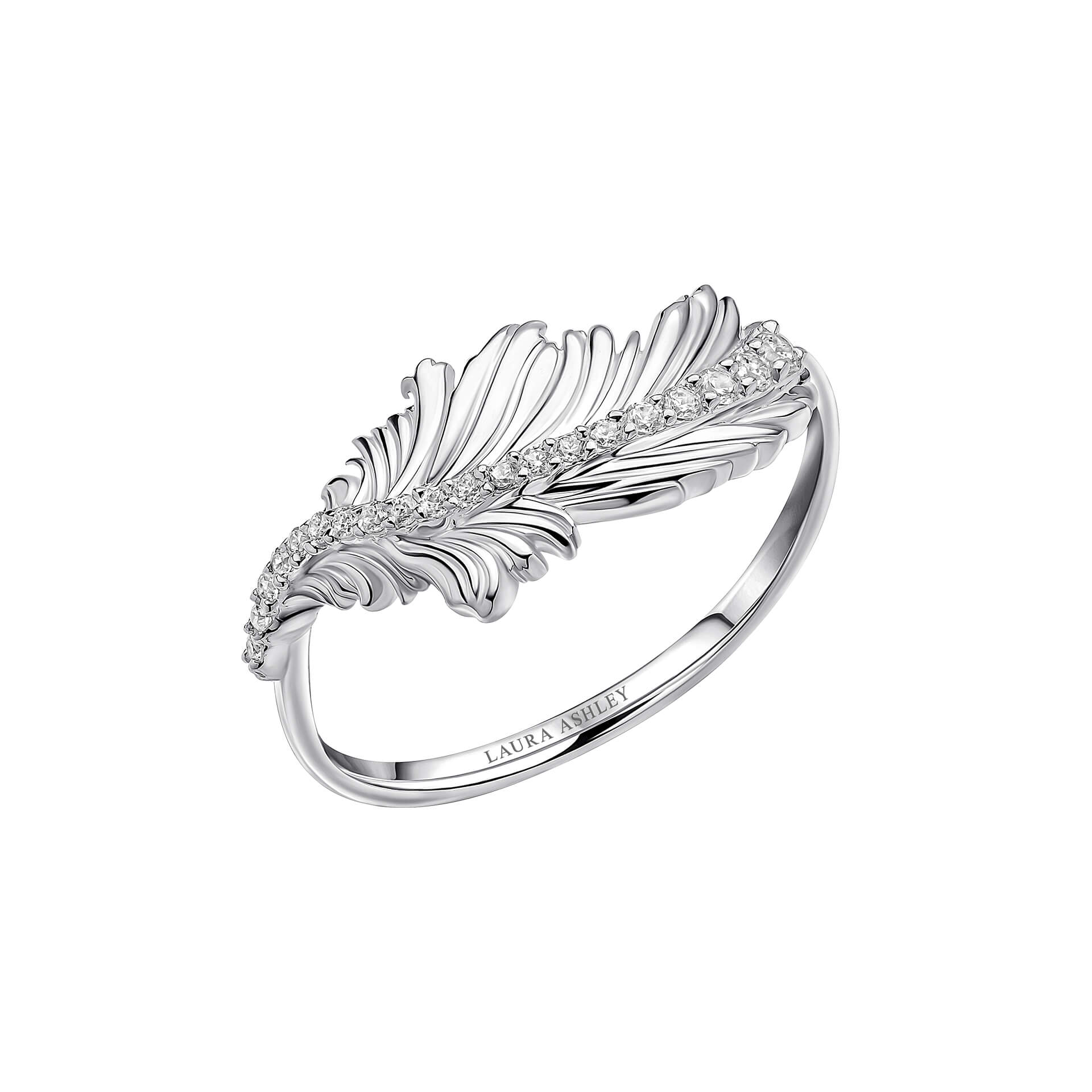 Wear Something That Means Something – Gecko Plume Feather Ring in Recycled Silver for £58