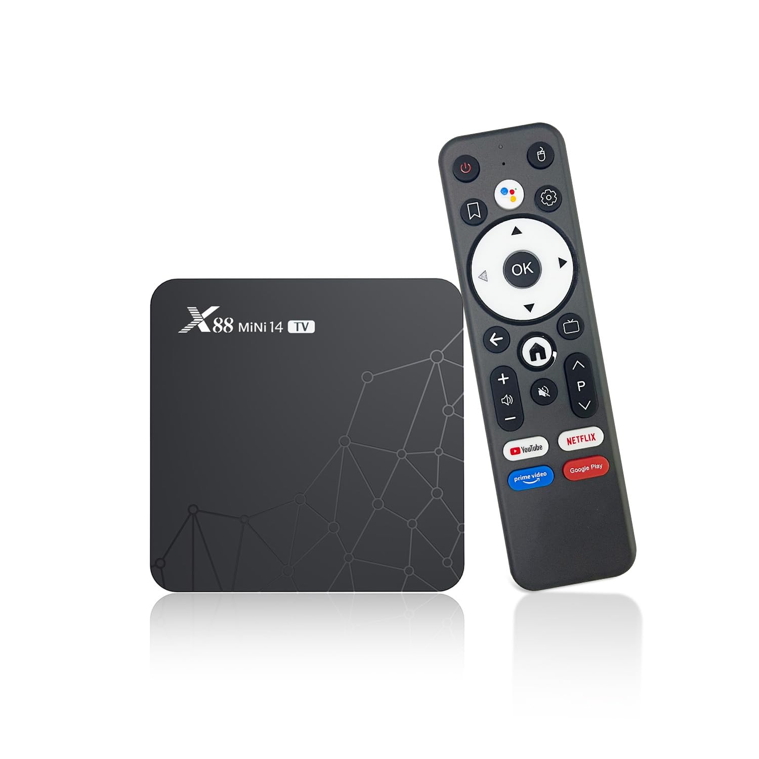 Android 14.0 TV Box – 4K HDR10 2GB RAM 16GB ROM Dual-Band WiFi