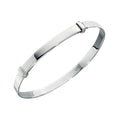 Gecko Jewellery Sterling Silver Plain Expandable Baby Bangle Bracelet