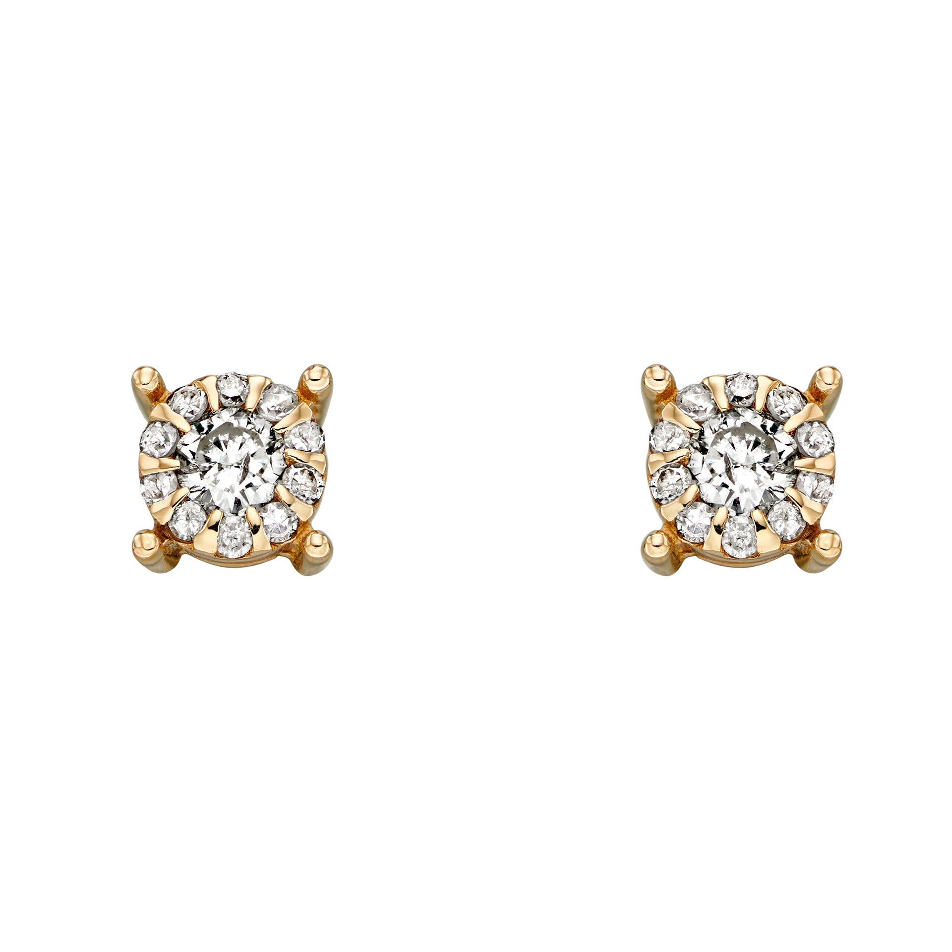 Gecko Jewellery 9ct Yellow Gold Birthstone Stud Earrings for Women