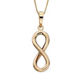 Infinity Symbol Pendant in 9ct Yellow Gold | Gecko Jewellery Retail