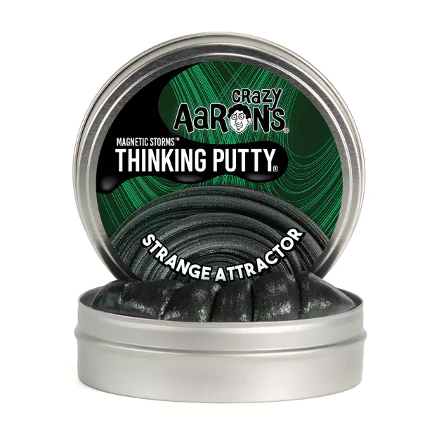 Crazy Aaron's Magnetic Thinking Putty – Strange Attractor Black