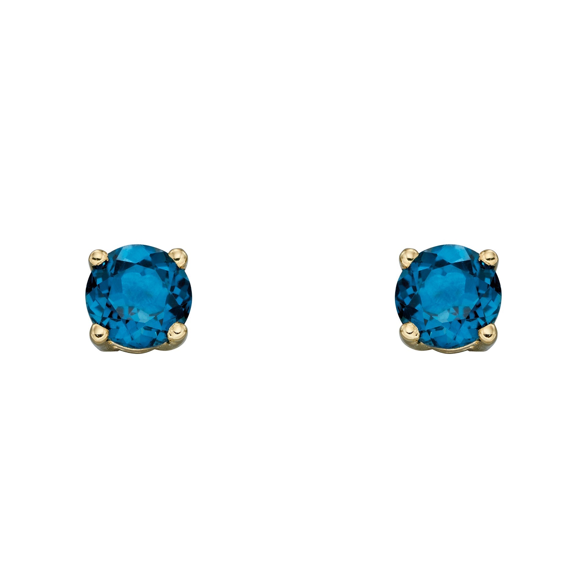Gecko Jewellery 9ct Yellow Gold Birthstone Stud Earrings for Women