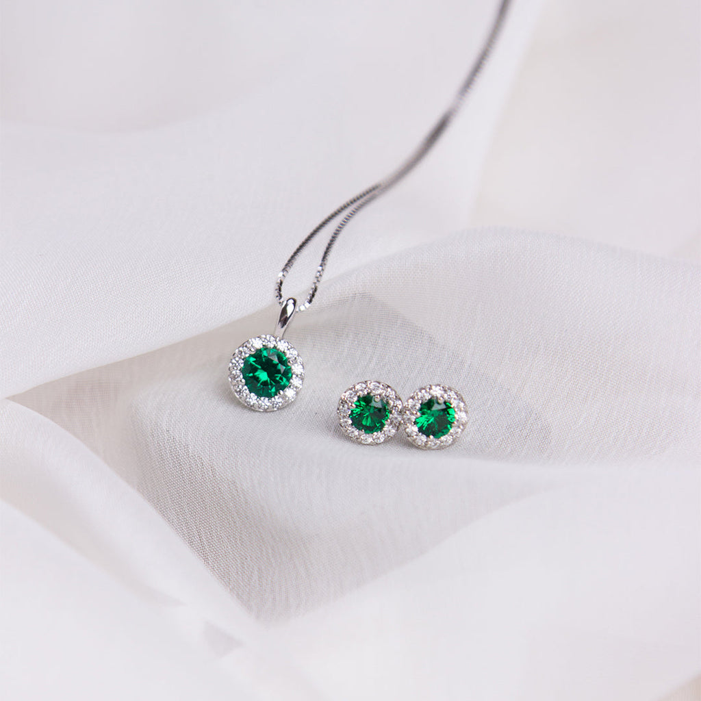 Gecko Jewellery Round 1.21ct Pave Pendant | Sterling Silver & Platinum