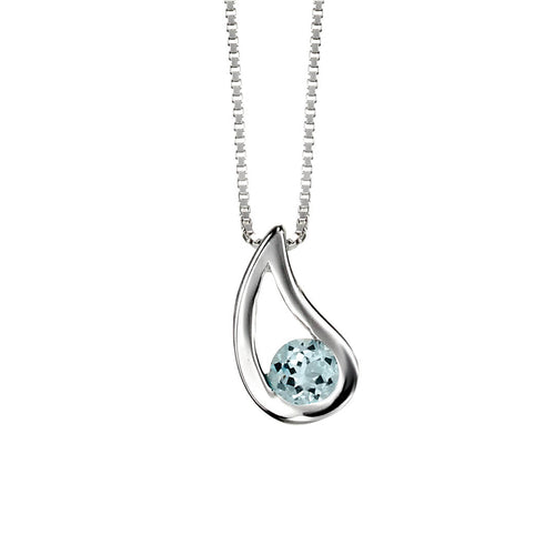 Gecko Jewellery Retail Sterling Silver Polished Teardrop Pendant