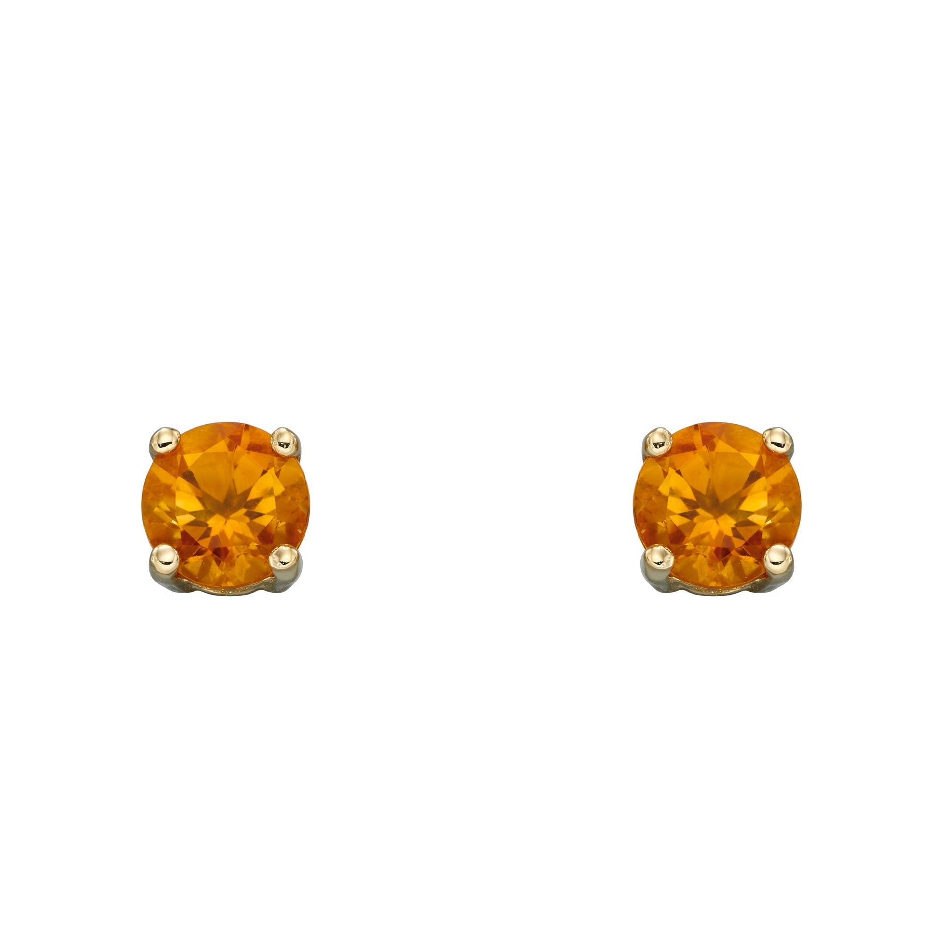 Gecko Jewellery 9ct Yellow Gold Birthstone Stud Earrings for Women