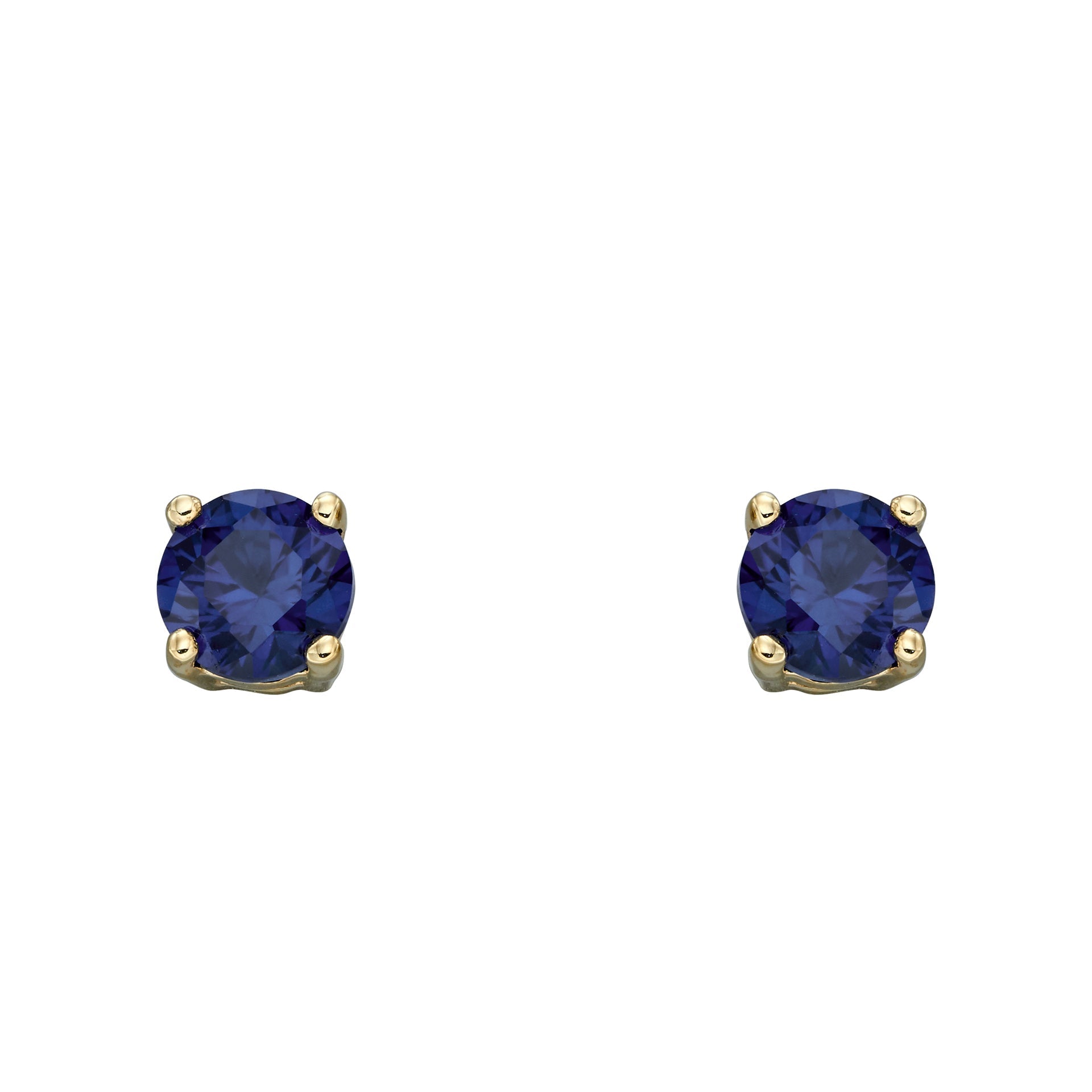 Gecko Jewellery 9ct Yellow Gold Birthstone Stud Earrings for Women