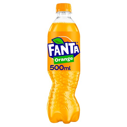 Fanta Orange Soda – 500ml Carbonated Fruit Soft Drink Bottle by Snaps